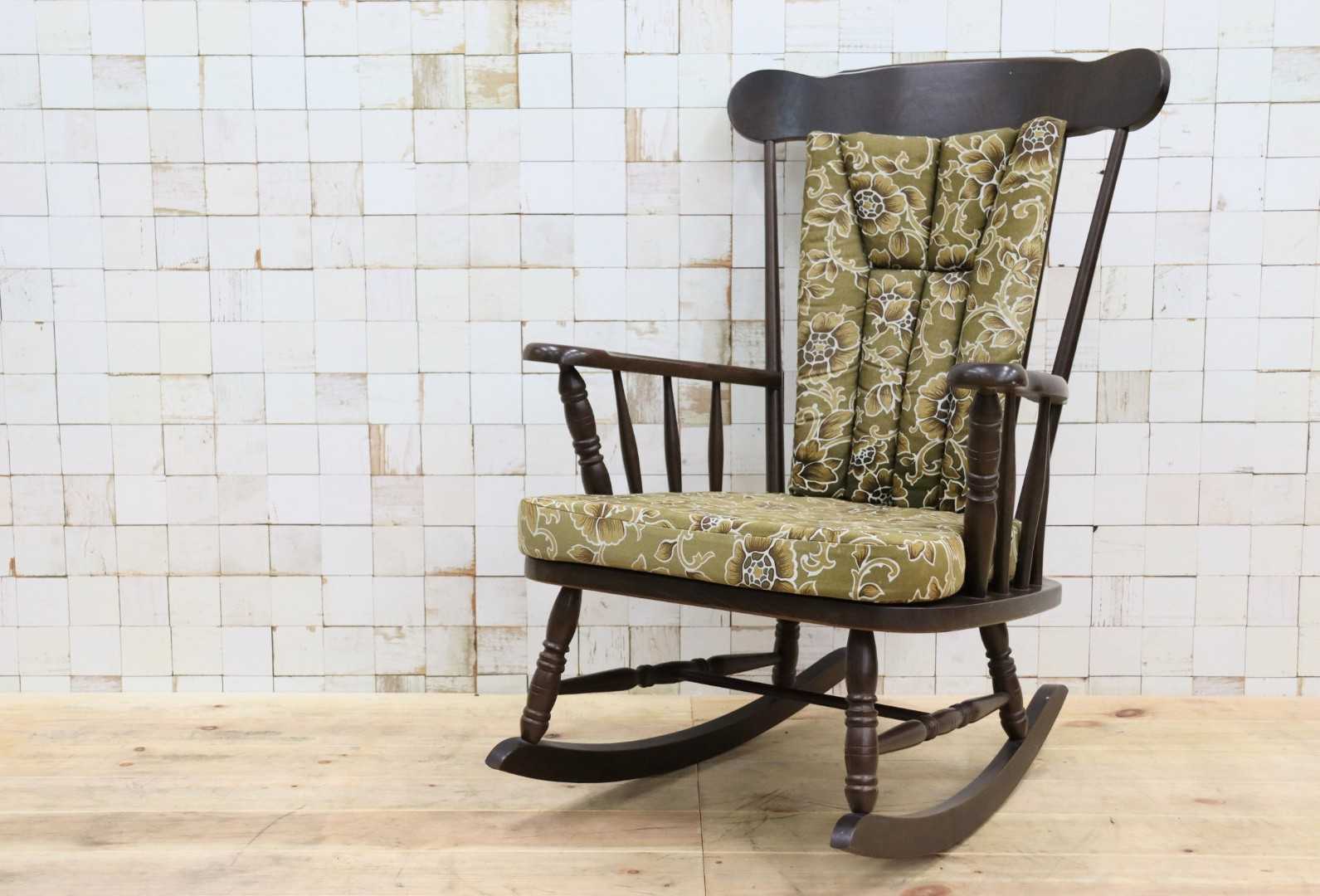 GMHK644○柏木工 / KASHIWA ロッキングチェア 揺り椅子 飛騨家具 レトロ カントリー アンティーク チェア