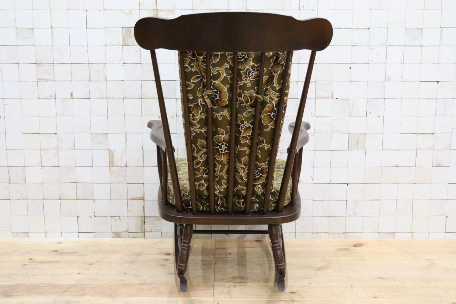 GMHK644○柏木工 / KASHIWA ロッキングチェア 揺り椅子 飛騨家具 レトロ カントリー アンティーク チェア