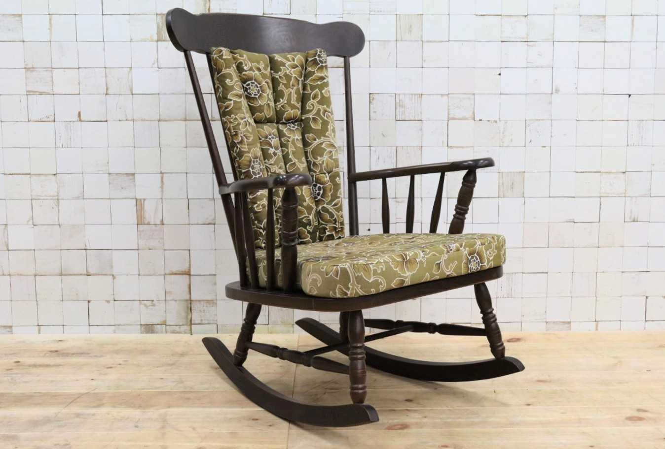 GMHK644○柏木工 / KASHIWA ロッキングチェア 揺り椅子 飛騨家具 レトロ カントリー アンティーク チェア