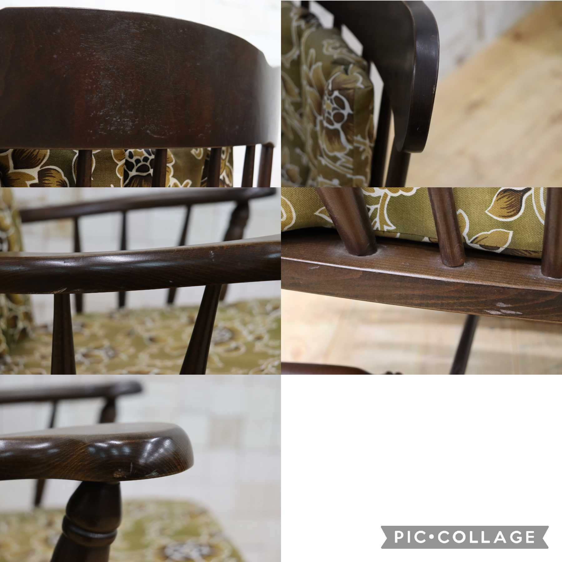 GMHK644○柏木工 / KASHIWA ロッキングチェア 揺り椅子 飛騨家具 レトロ カントリー アンティーク チェア