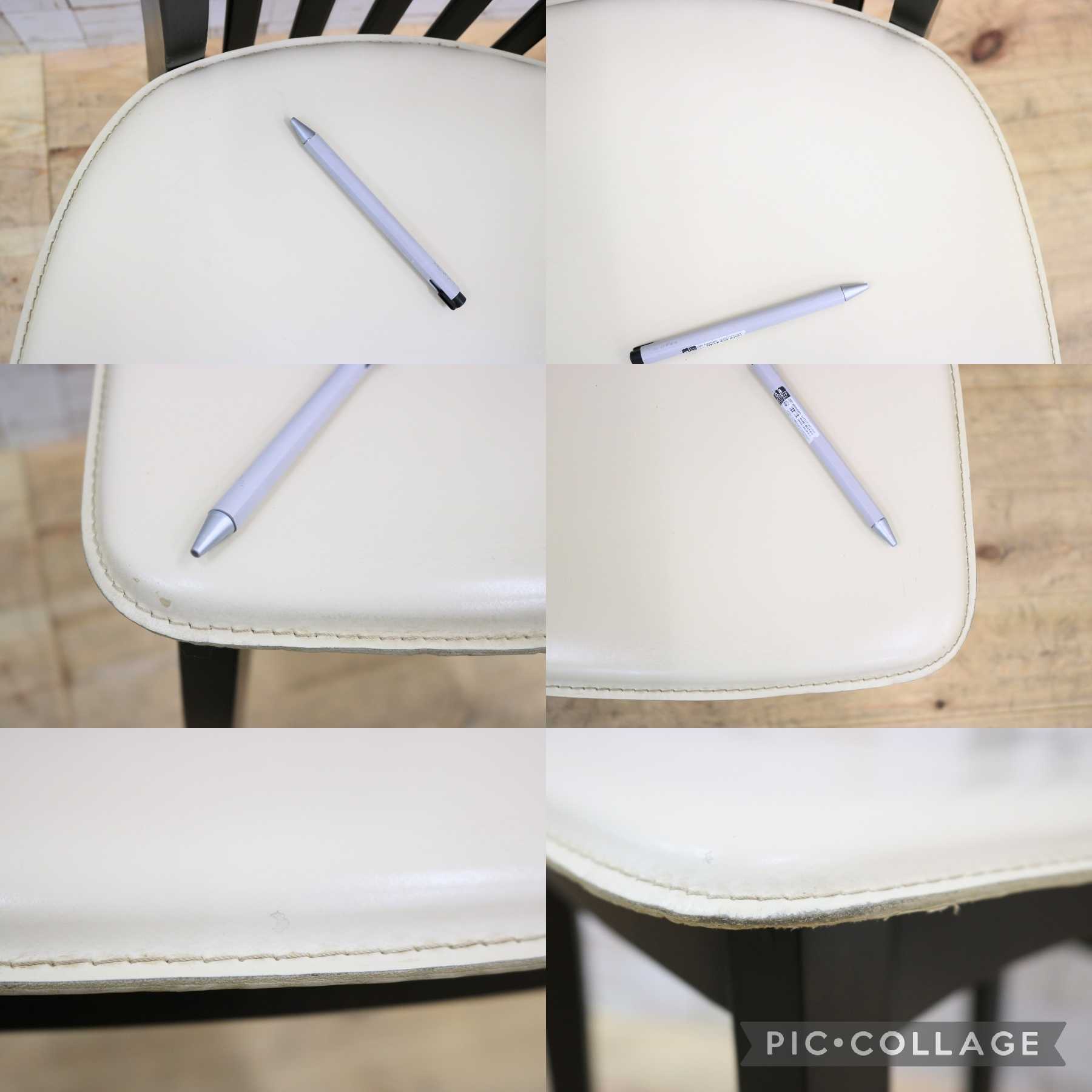 GMFK868B○bross ltalia / ブロスイタリア ダイニングチェア 食卓椅子 本革 ハイバック アイボリー モダン IDC大塚家具 定価約6.5万