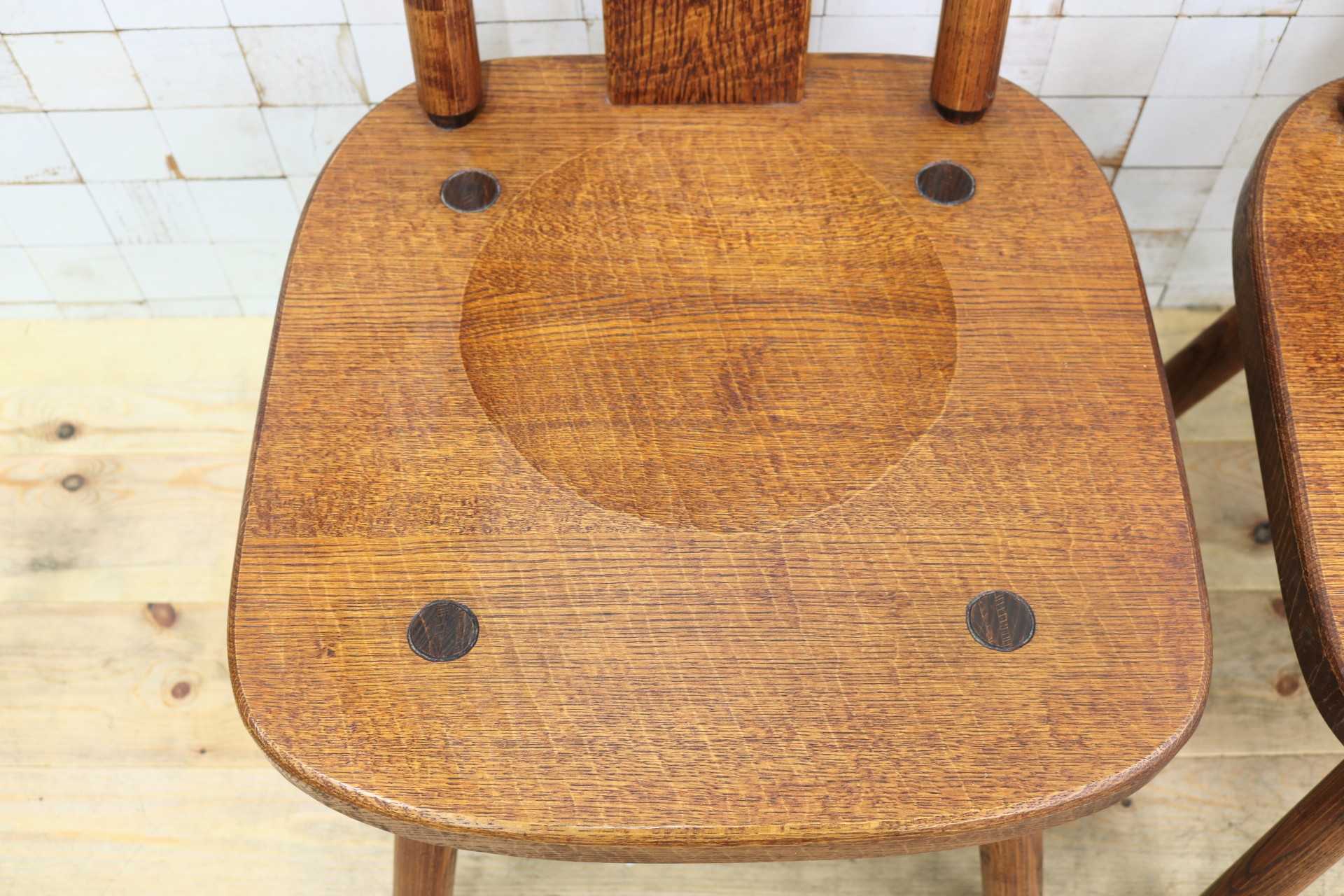 GMIO253C◯矢澤金太郎 逸品 ダイニングチェア 2脚 アームレスチェア 椅子 無垢材 作家 工房 家具 カントリー