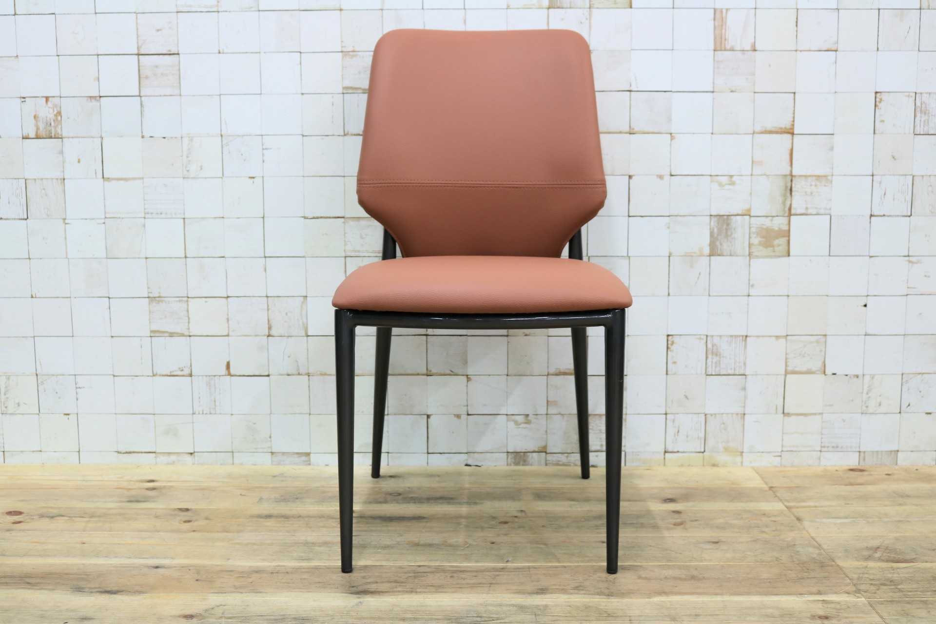 GMIK664◯ダイニングチェア 食卓椅子 椅子 アームレスチェア レザー 本革 ナチュラル シンプル モダン 展示品