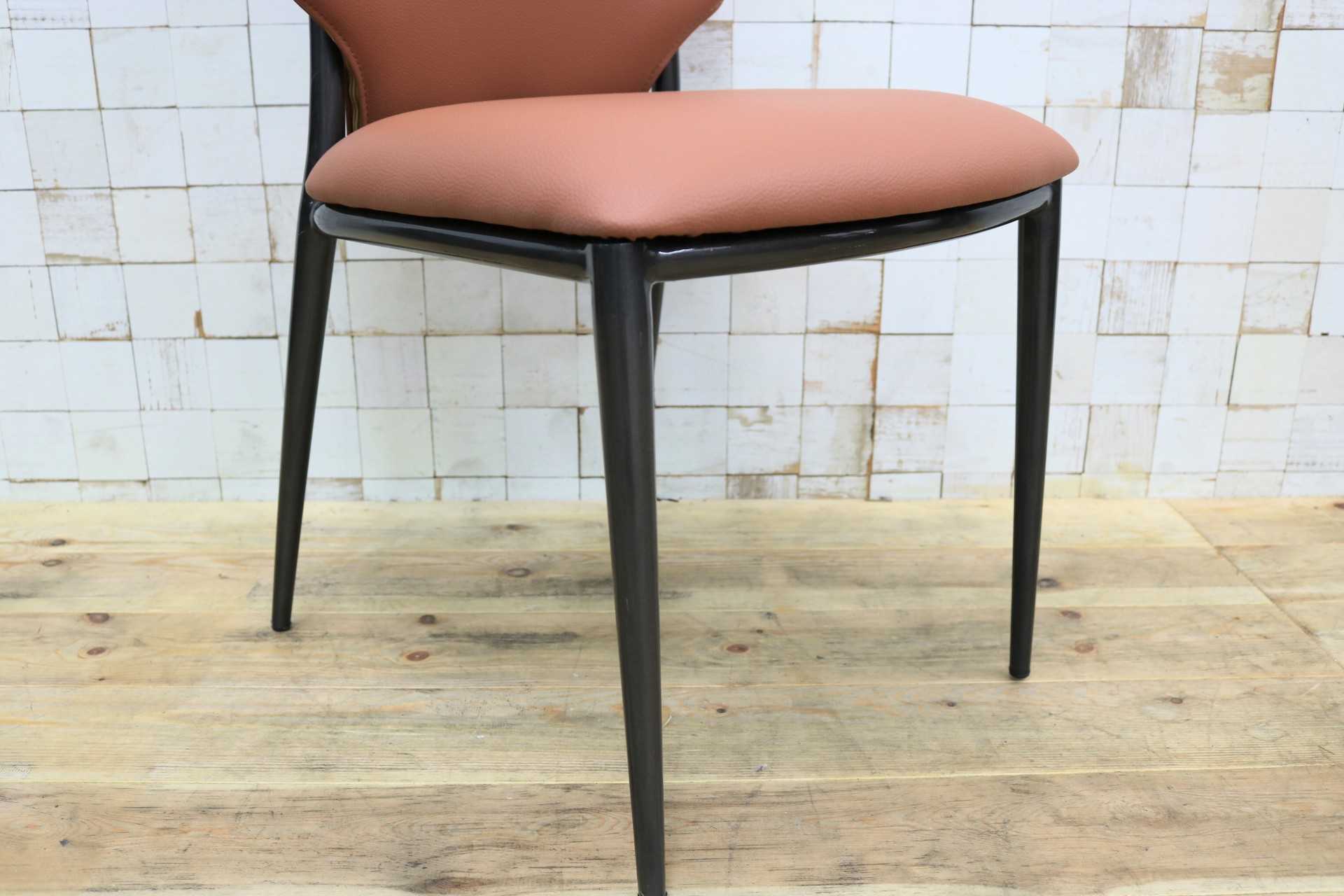 GMIK664◯ダイニングチェア 食卓椅子 椅子 アームレスチェア レザー 本革 ナチュラル シンプル モダン 展示品