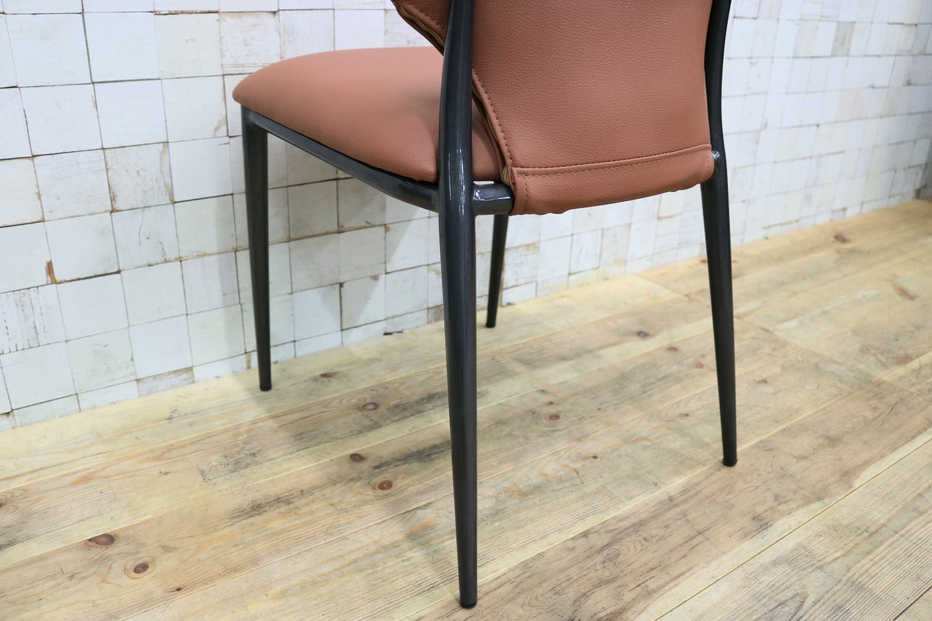 GMIK664◯ダイニングチェア 食卓椅子 椅子 アームレスチェア レザー 本革 ナチュラル シンプル モダン 展示品