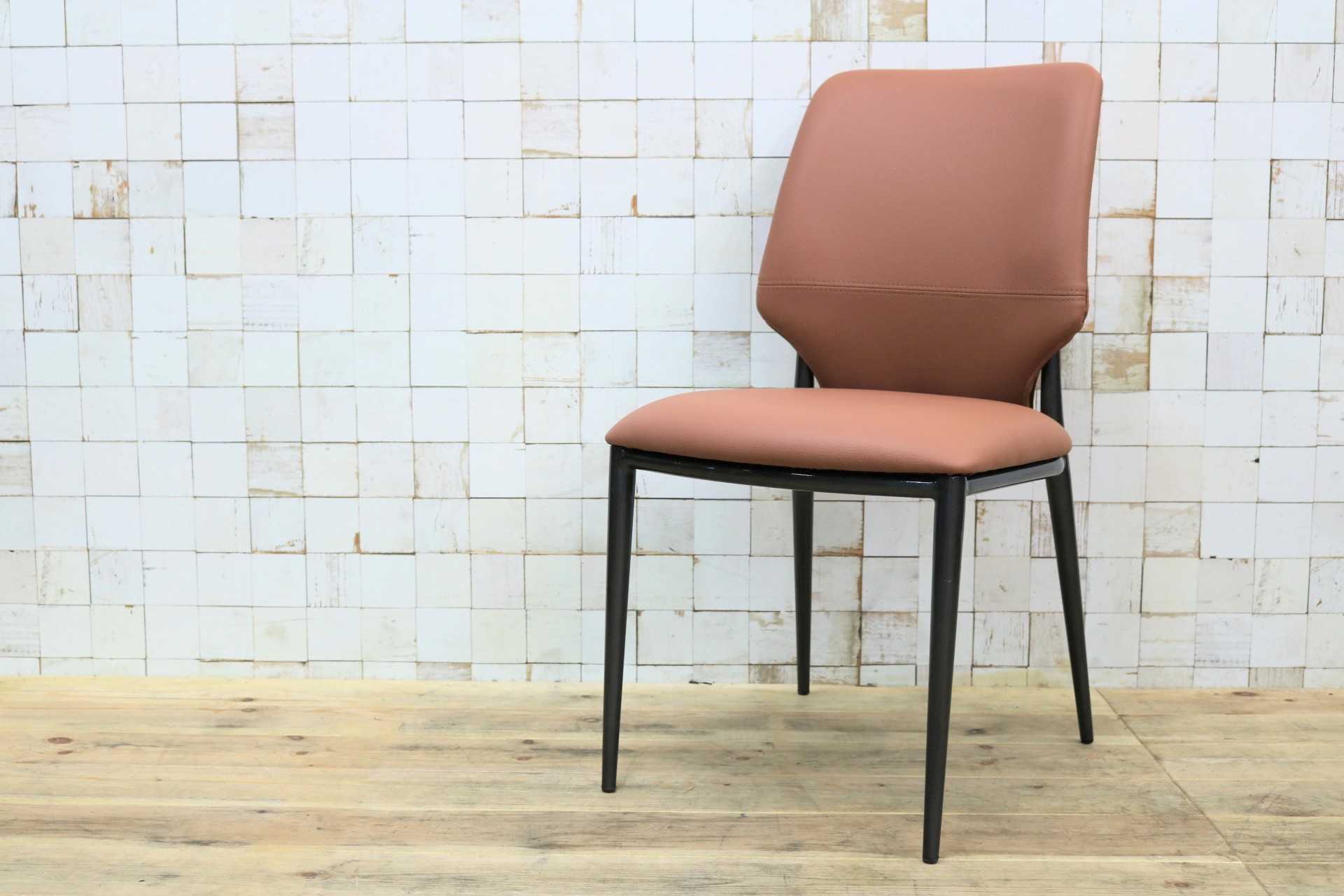 GMIK664◯ダイニングチェア 食卓椅子 椅子 アームレスチェア レザー 本革 ナチュラル シンプル モダン 展示品