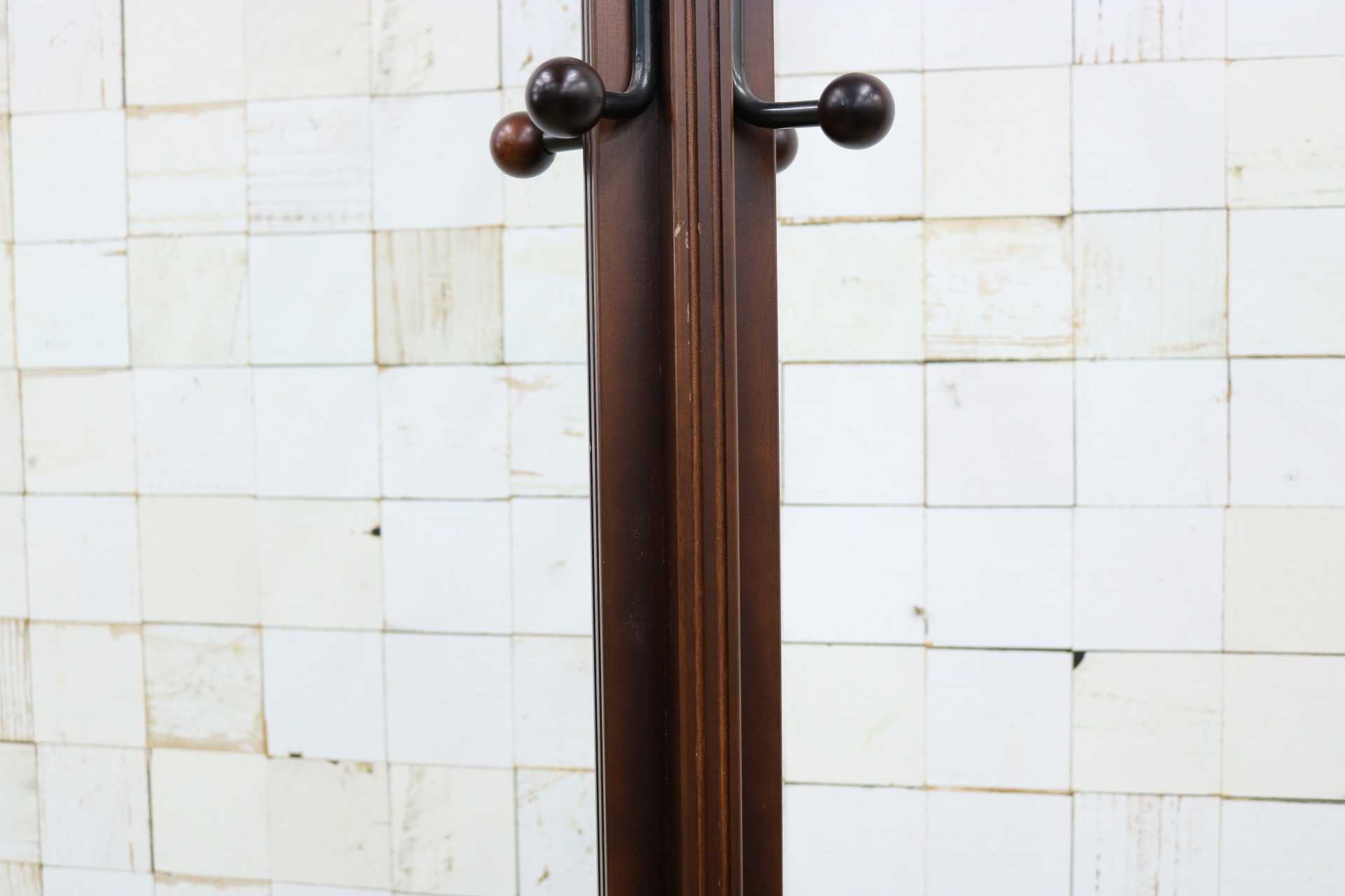 GMIH457○karimoku / カリモク ポールラック ハンガーラック 帽子掛け コートハンガー 木製 レトロ ミッドセンチュリー モダン 国産家具