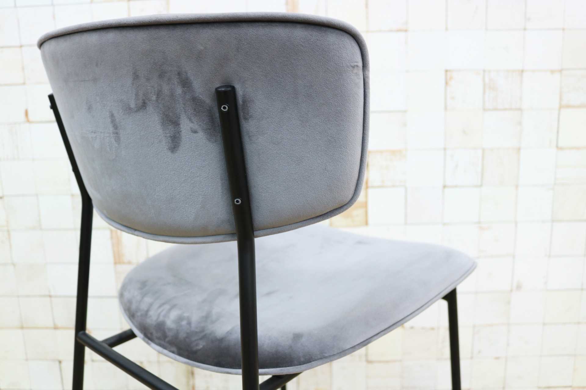 GMIH542A◯Calligaris / カリガリス Fifties フィフティーズ ダイニングチェア アームレスチェア 食卓椅子 椅子 ベロア イタリア モダン