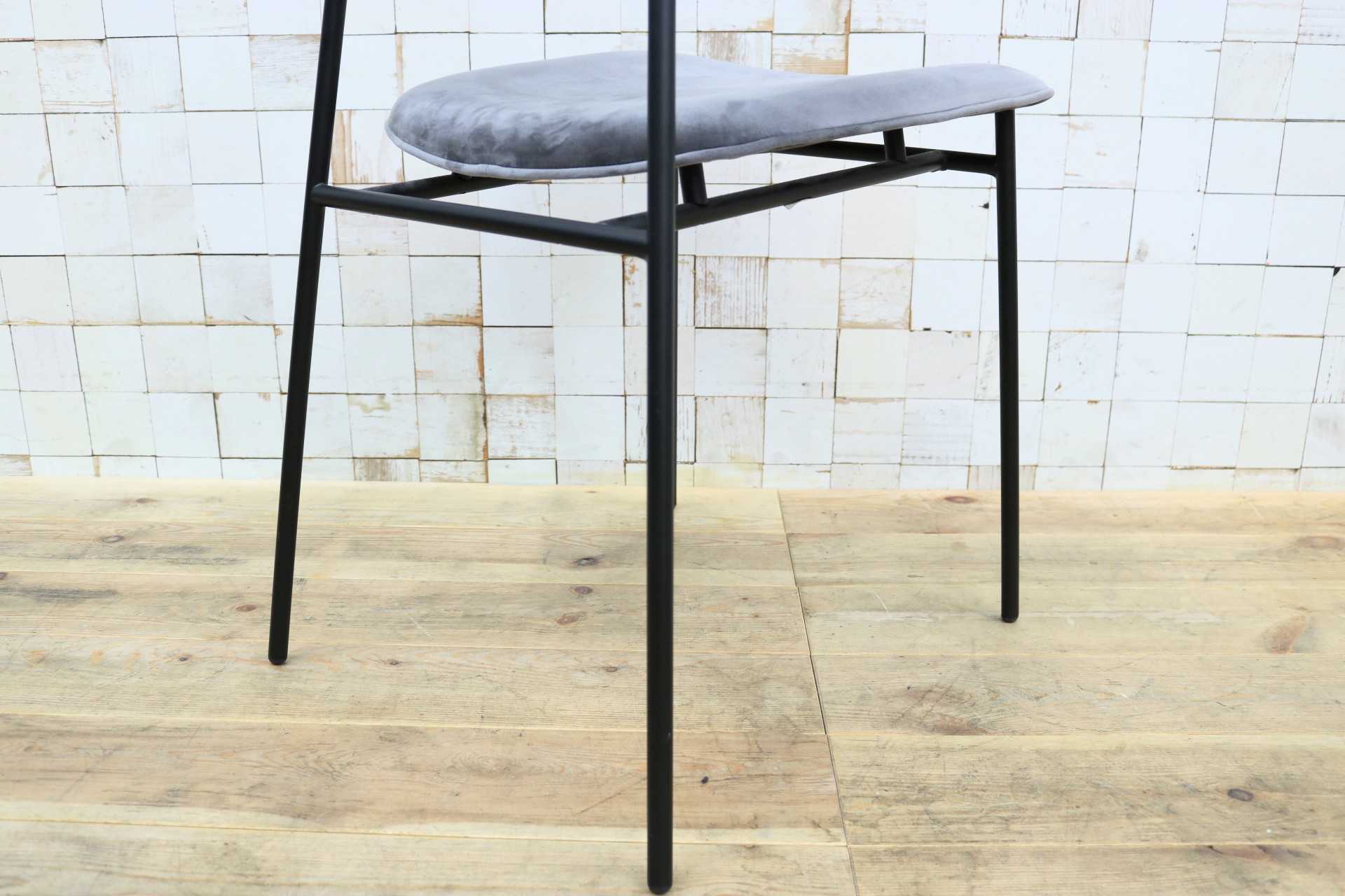 GMIH542A◯Calligaris / カリガリス Fifties フィフティーズ ダイニングチェア アームレスチェア 食卓椅子 椅子 ベロア イタリア モダン