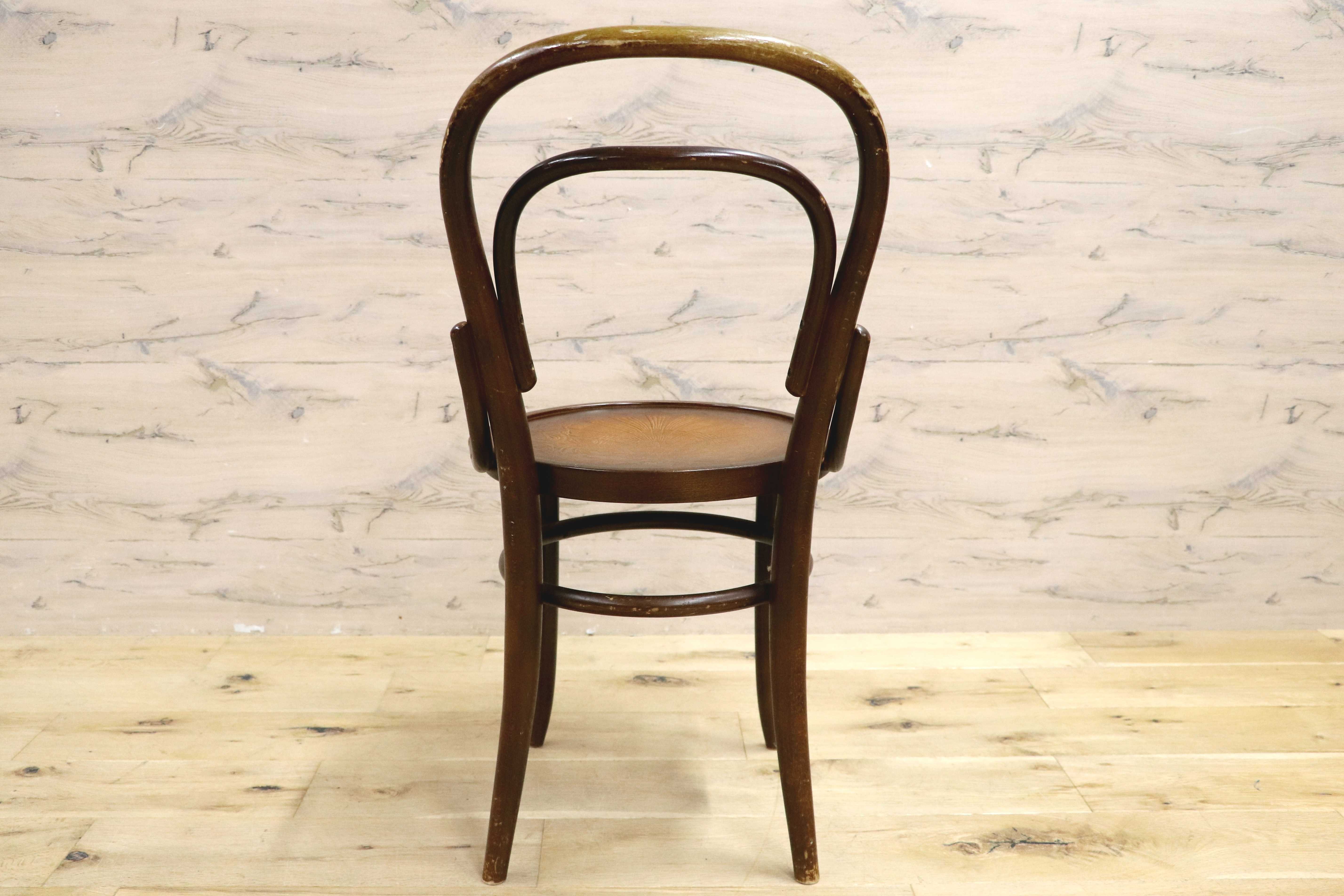 GMIH287D○秋田木工 / AKIMOKU IDC大塚家具 ダイニングチェア 曲木 彫刻 ベントウッド 木製 ダブルループ 椅子 アームレス ヴィンテージ