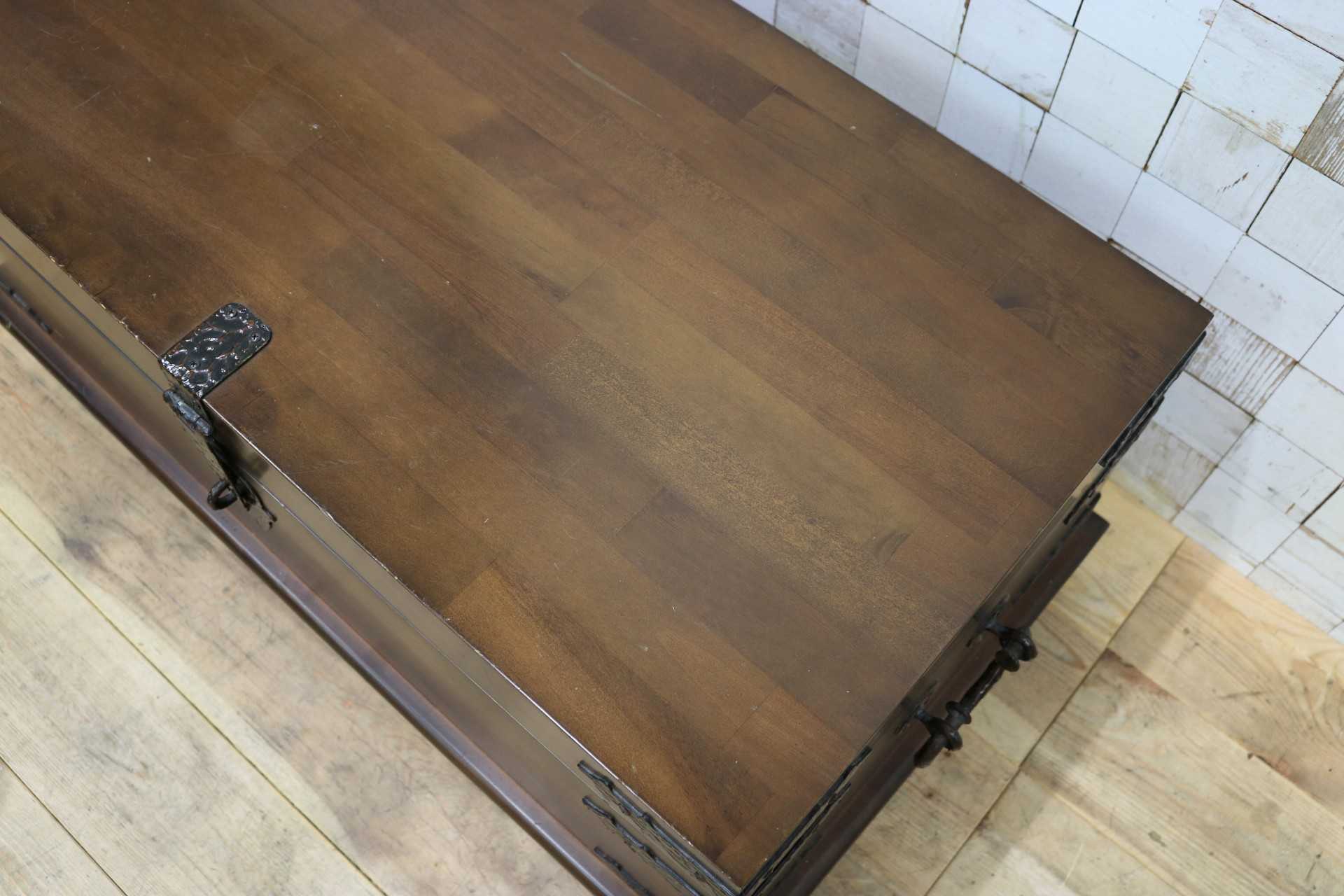 GMJK37◯KOIZUMI / コイズミ 収納家具 トランクテーブル 収納ボックス 収納箱 木箱 ディスプレイ 店舗什器 アンティーク調 和モダン