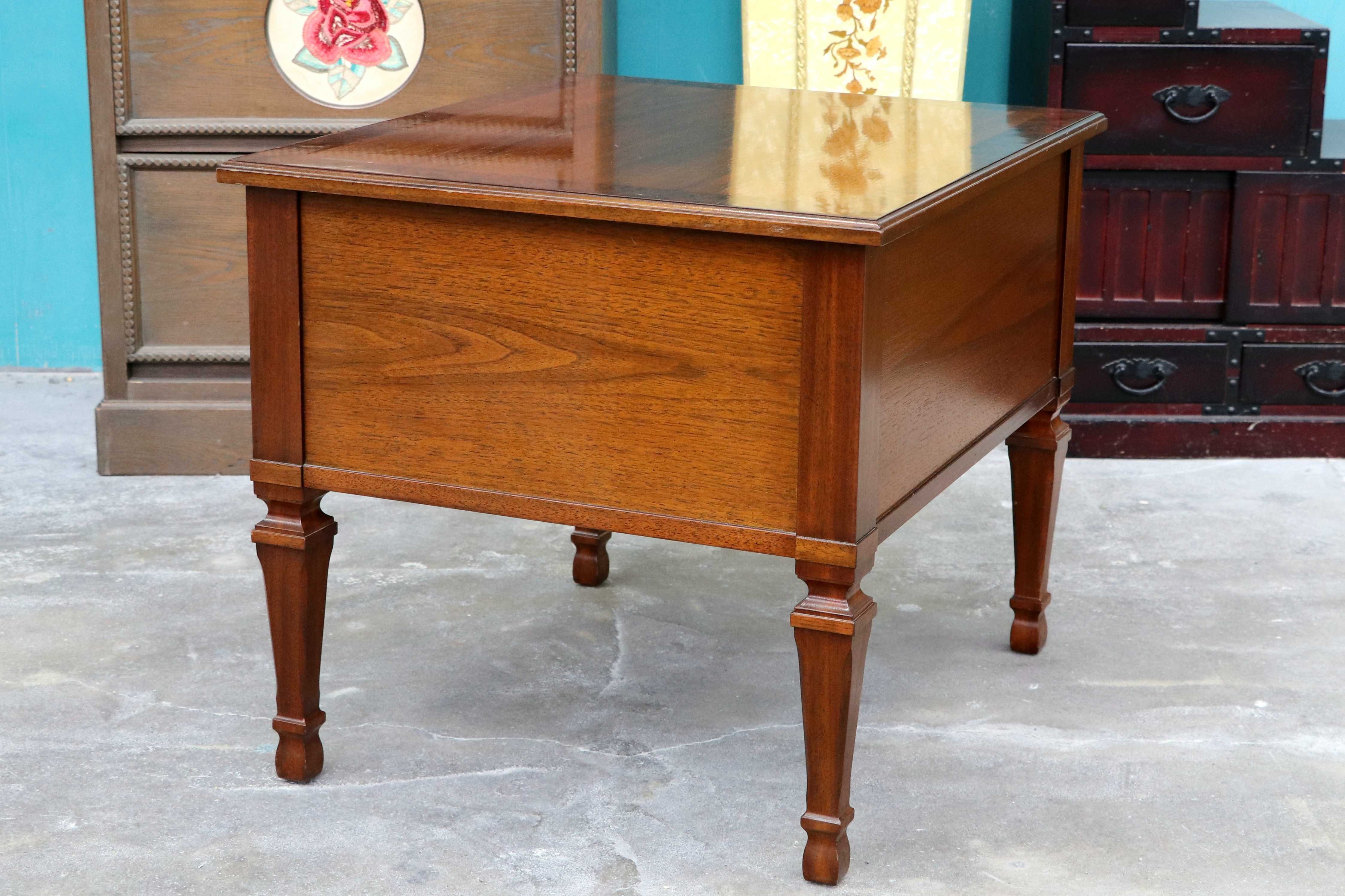 GMIK672○DREXEL HERITAGE / ドレクセルヘリテイジ フランチェスカ ナイトテーブル エンドテーブル サイドテーブル 花台 定価約28万 希少