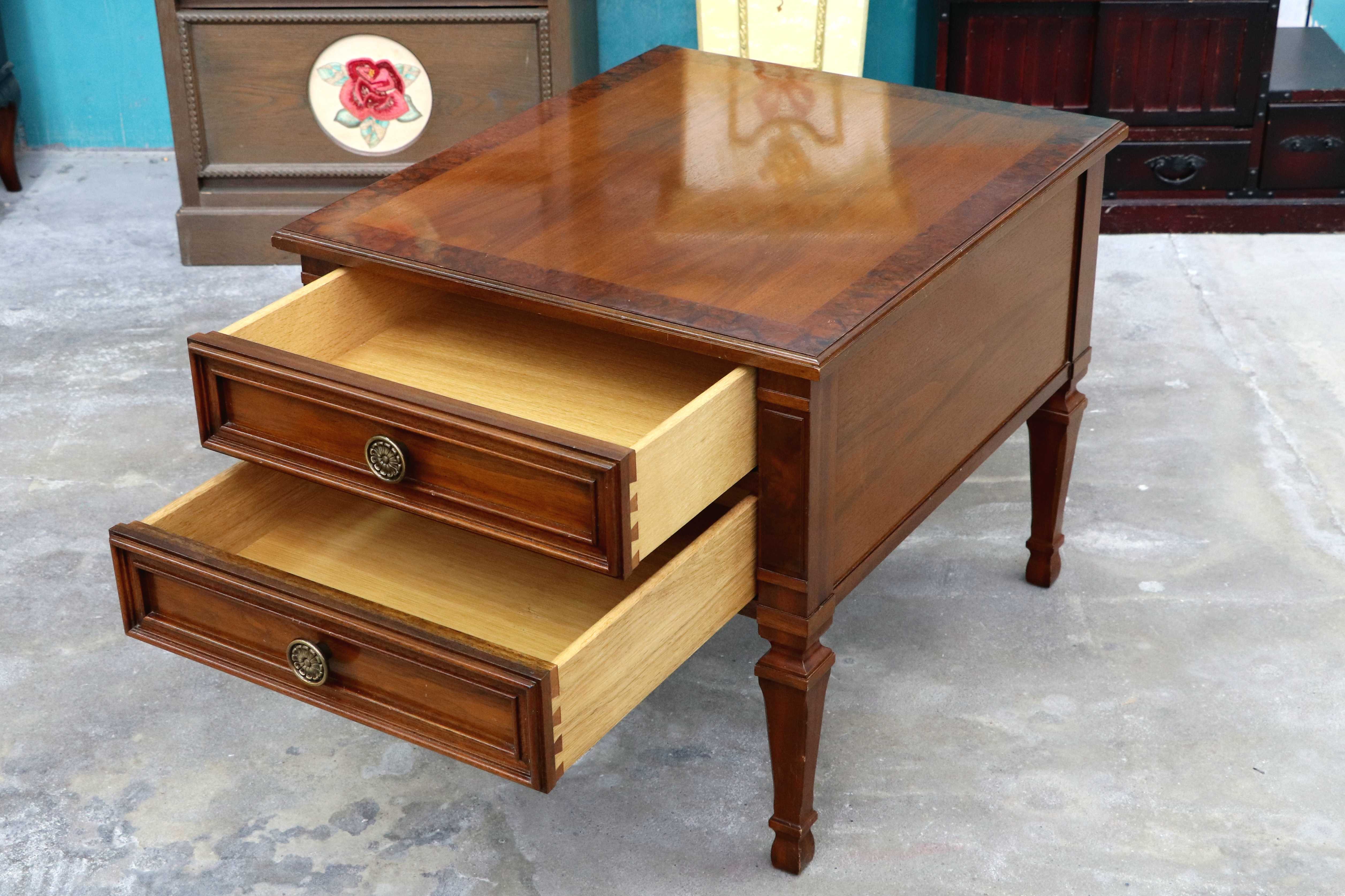 GMIK672○DREXEL HERITAGE / ドレクセルヘリテイジ フランチェスカ ナイトテーブル エンドテーブル サイドテーブル 花台 定価約28万 希少