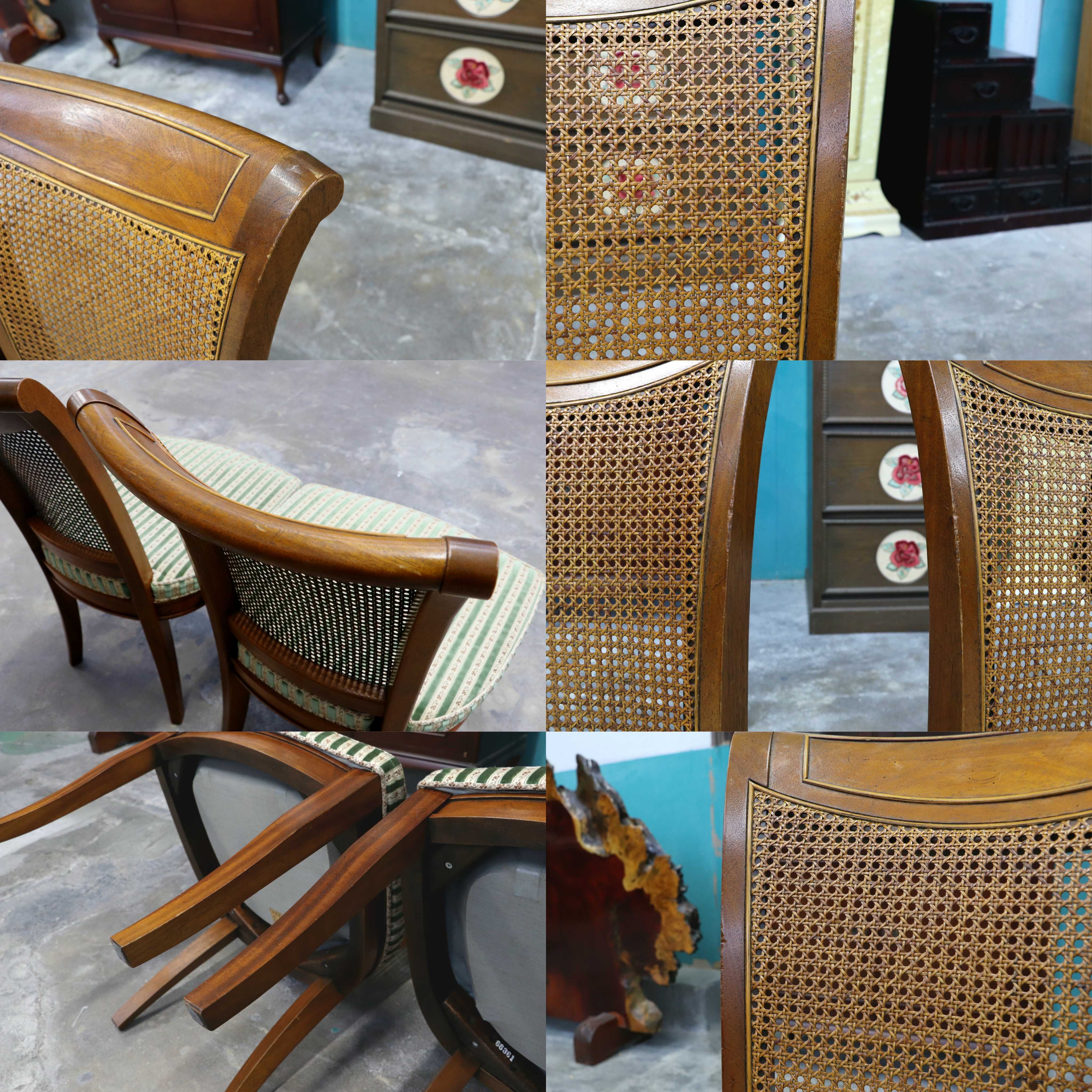 GMIK673A○DREXEL HERITAGE / ドレクセルヘリテイジ FRANCESCA フランチェスカ ダイニングチェア 椅子 2脚セット ラタン