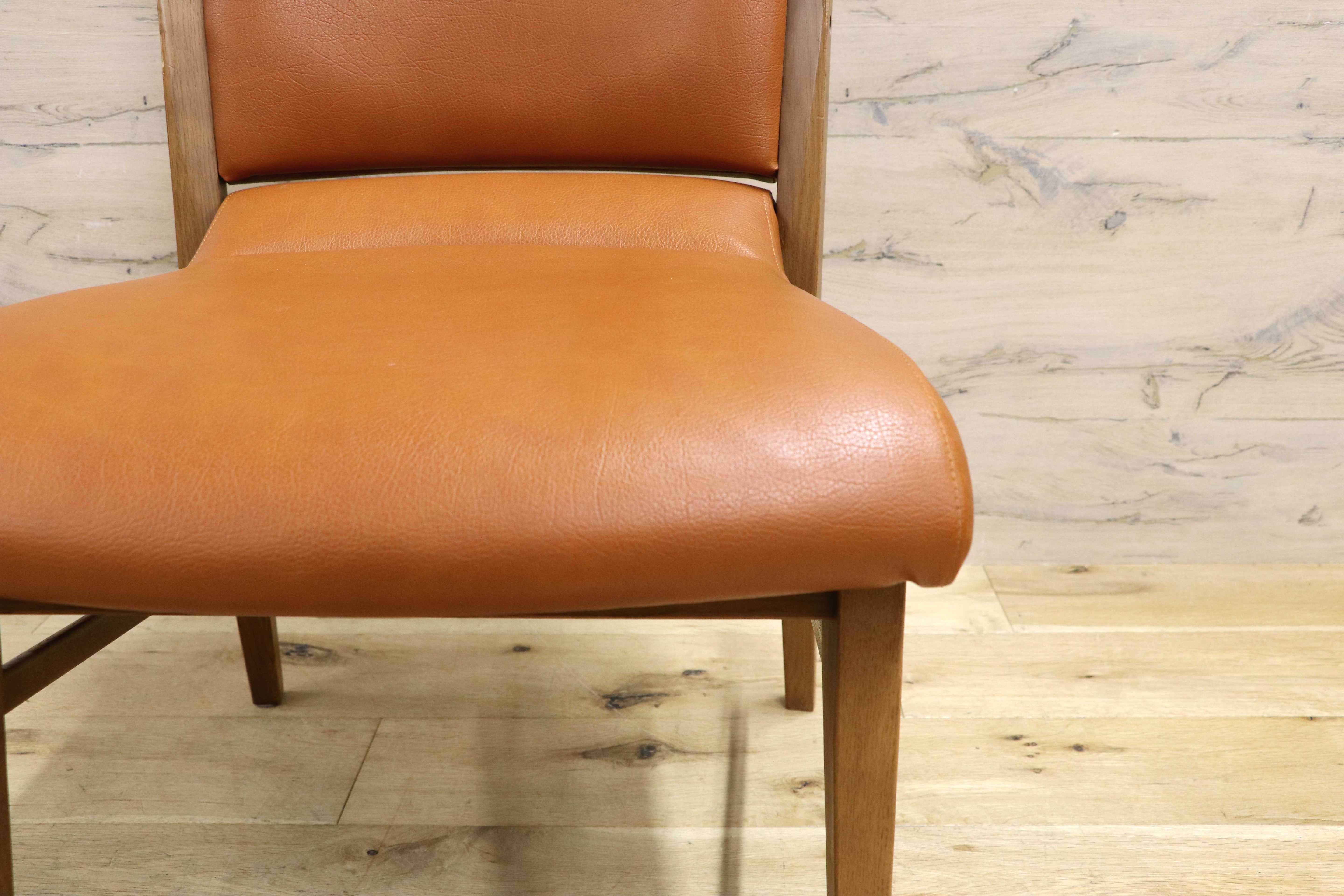 GMIS356B○karimoku / カリモク ダイニングチェア アームレスチェア 椅子 国産家具 1人掛け レザー