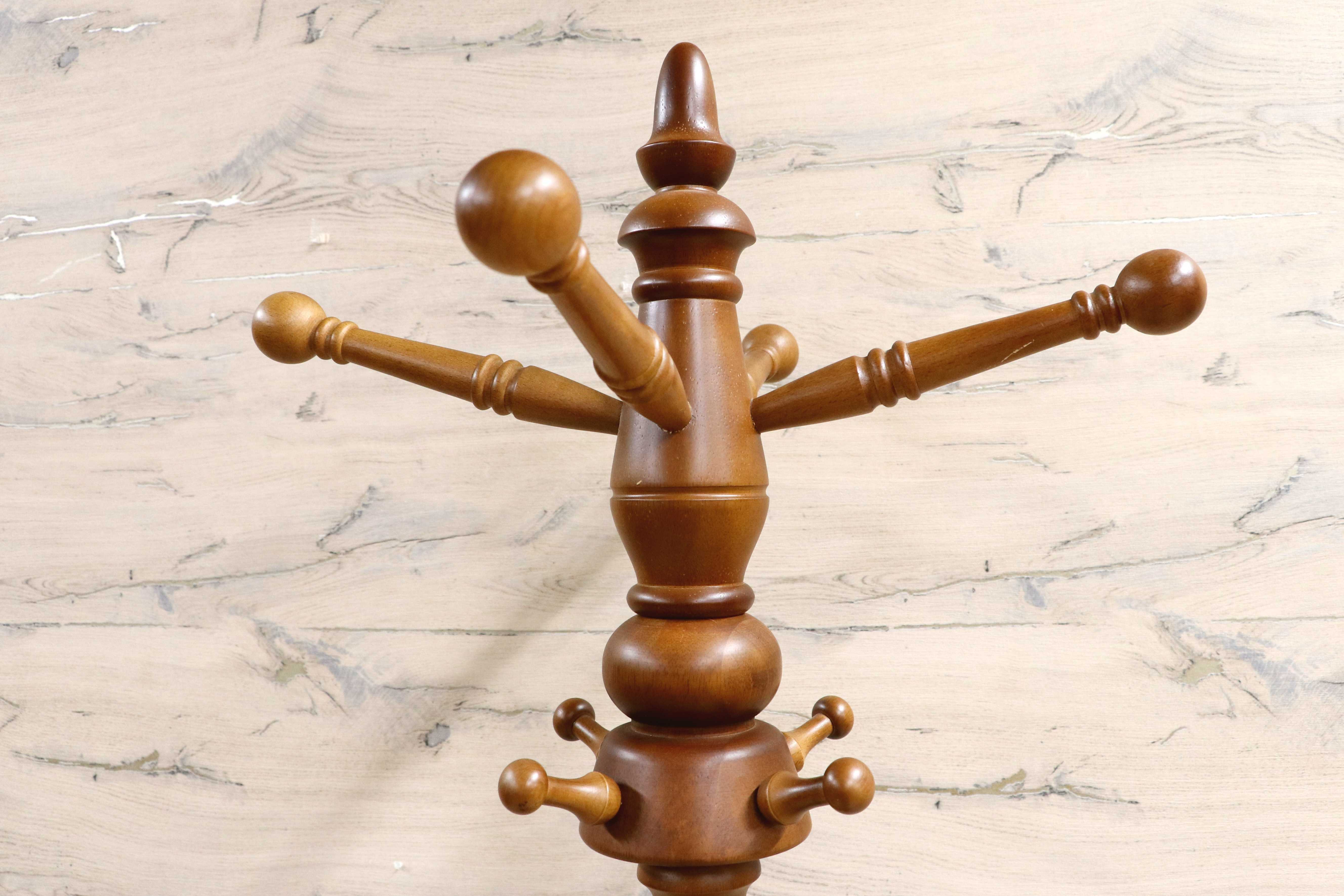 GMIK680○karimoku / カリモク コロニアル コートハンガー ポールハンガー 帽子掛け ポールスタンド 国産家具