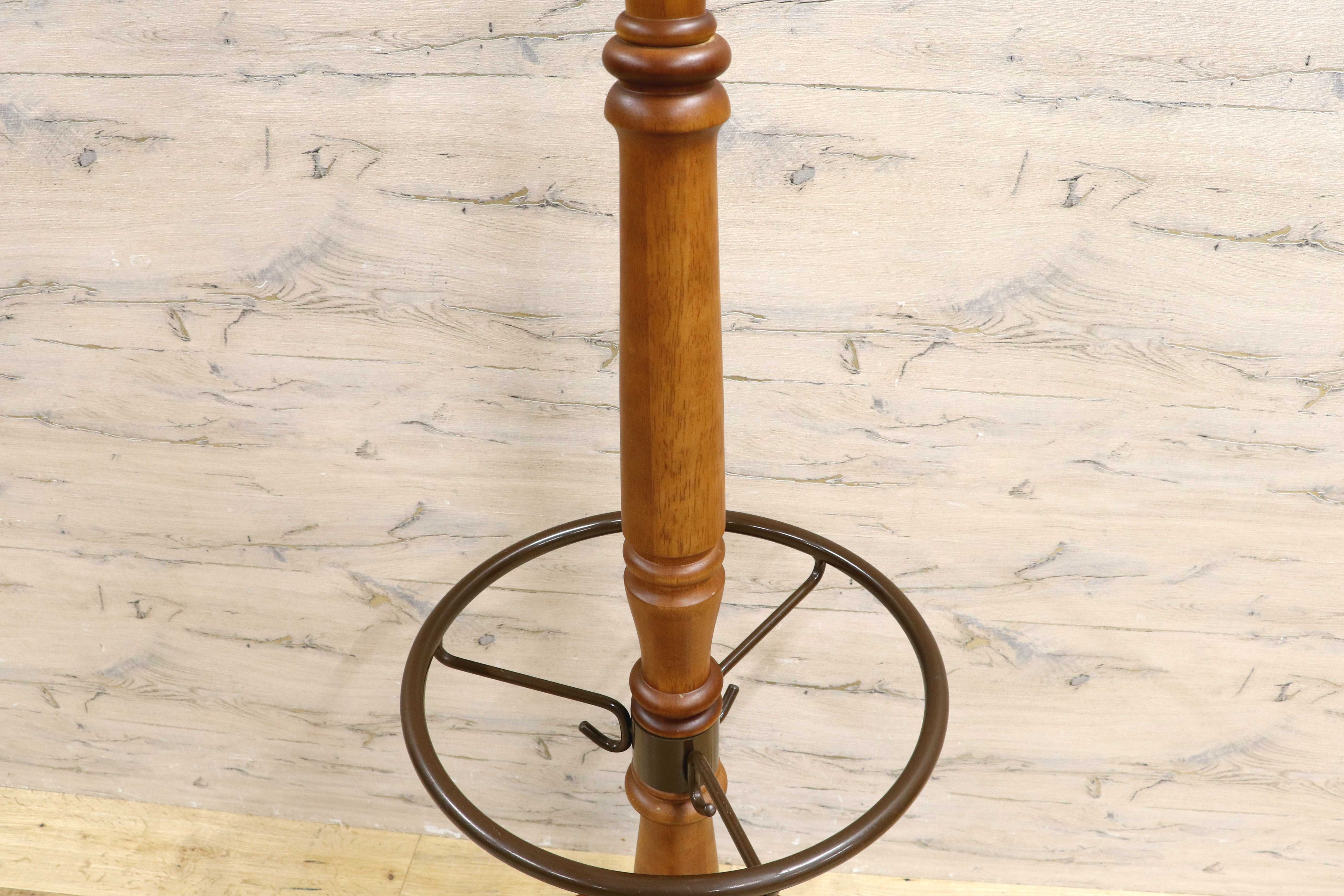 GMIK680○karimoku / カリモク コロニアル コートハンガー ポールハンガー 帽子掛け ポールスタンド 国産家具