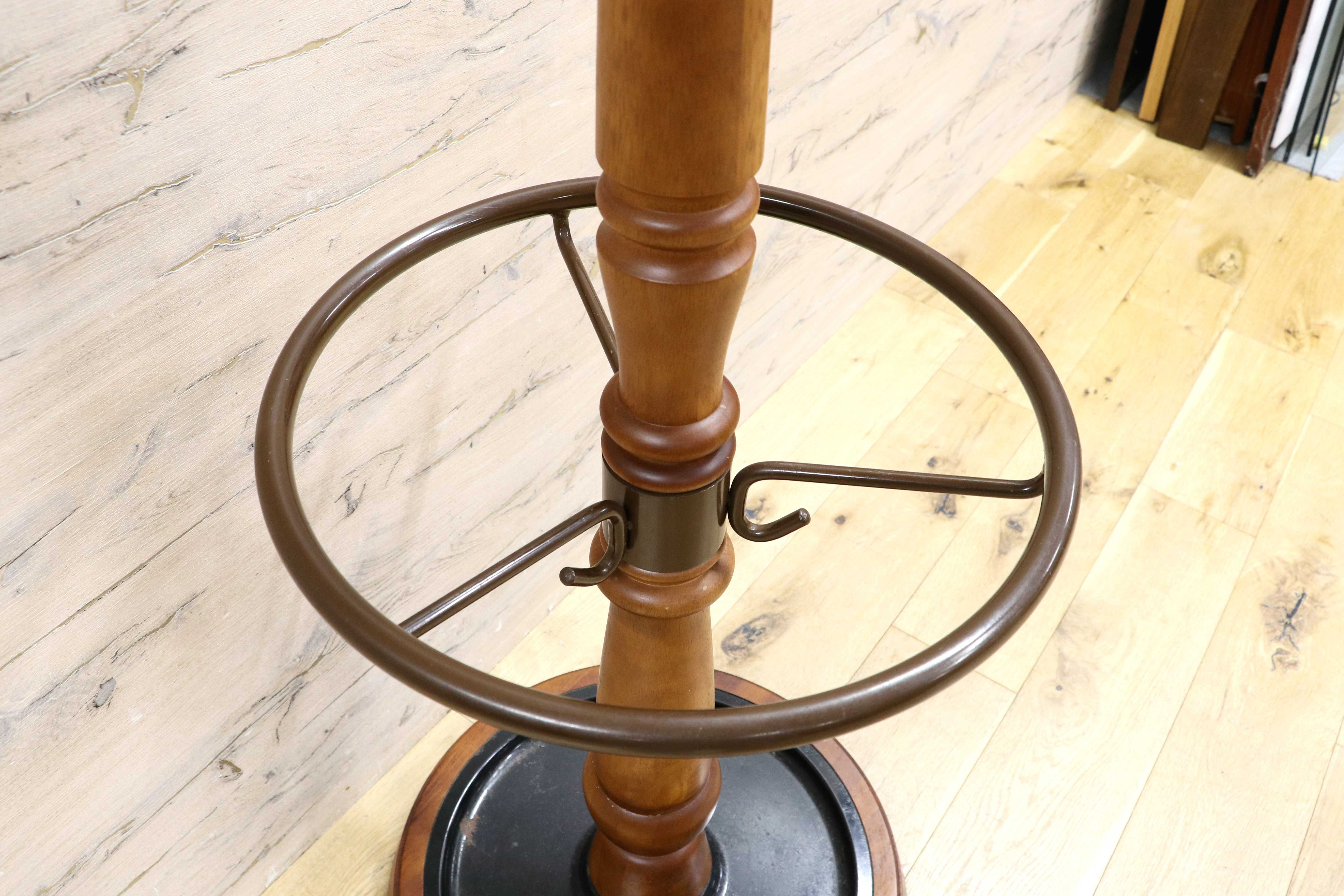 GMIK680○karimoku / カリモク コロニアル コートハンガー ポールハンガー 帽子掛け ポールスタンド 国産家具