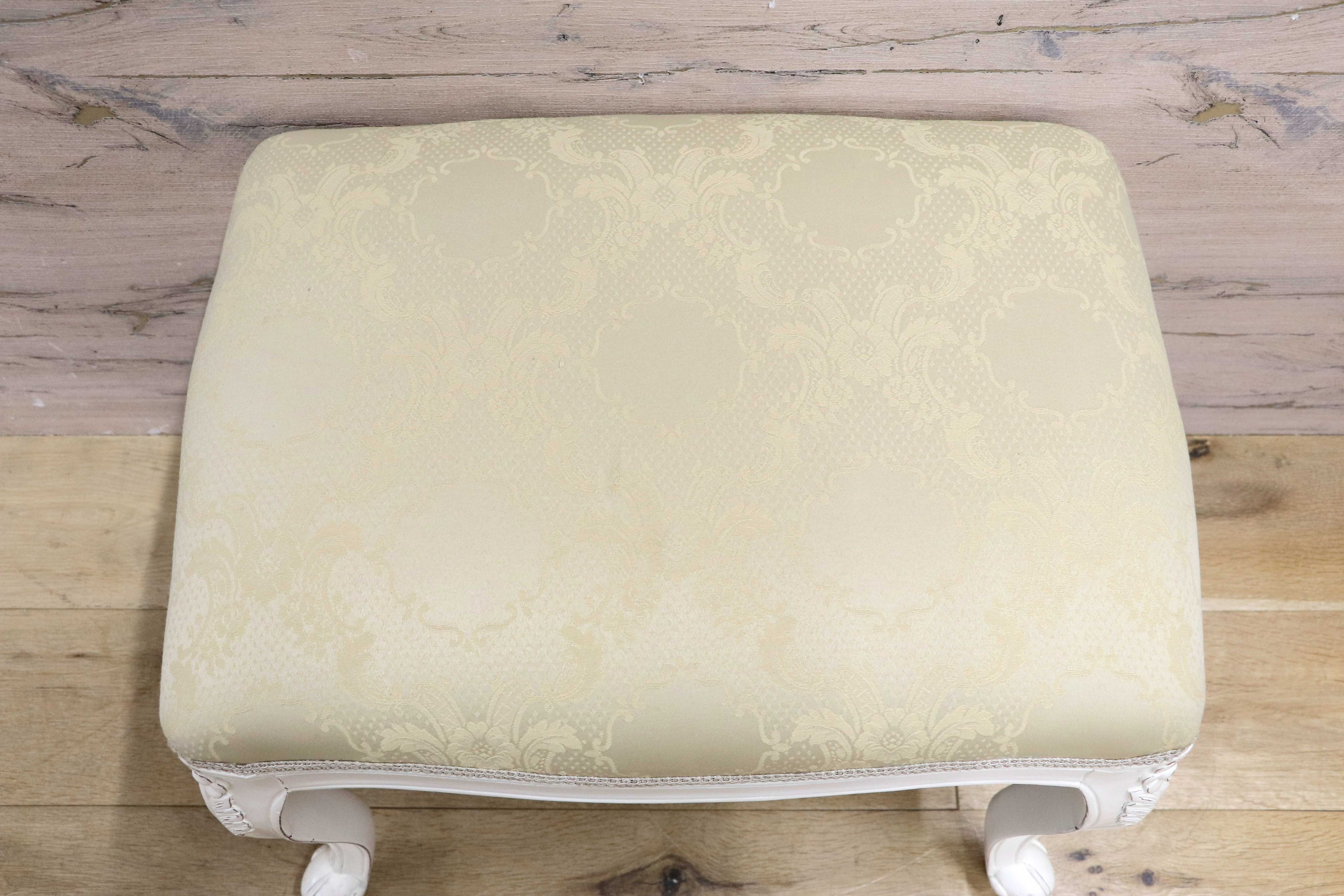 GMIS361B○ヨーロピアンデザイン ロココ調 スツール 腰掛け 椅子 猫脚 姫家具 エレガント アンティーク調 マホガニー