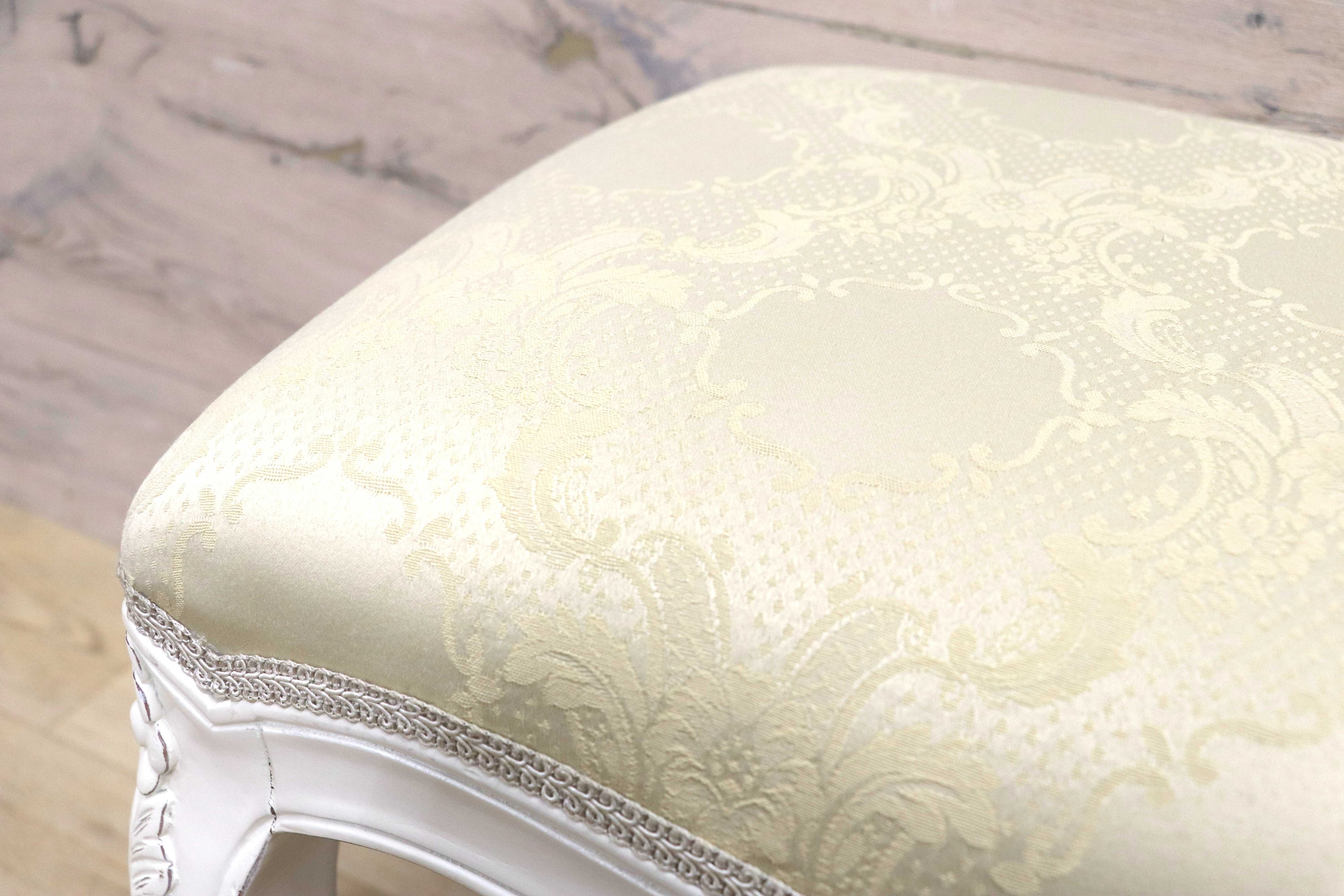 GMIS361B○ヨーロピアンデザイン ロココ調 スツール 腰掛け 椅子 猫脚 姫家具 エレガント アンティーク調 マホガニー