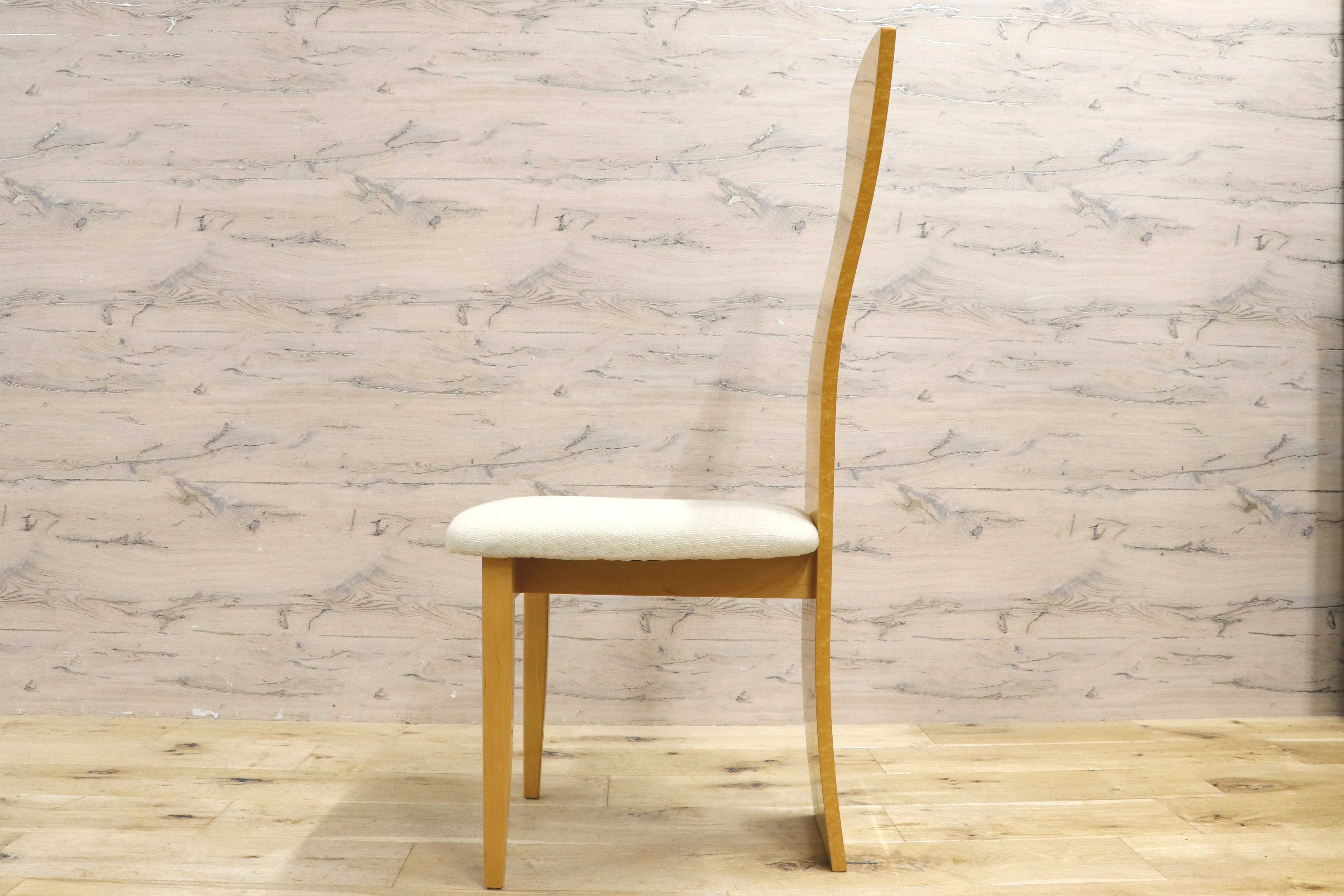 GMIS371A○松創 / MATSUSO バーズアイメープル スプレンダー ダイニングチェア ハイバックチェア モダンデザイン 食卓椅子