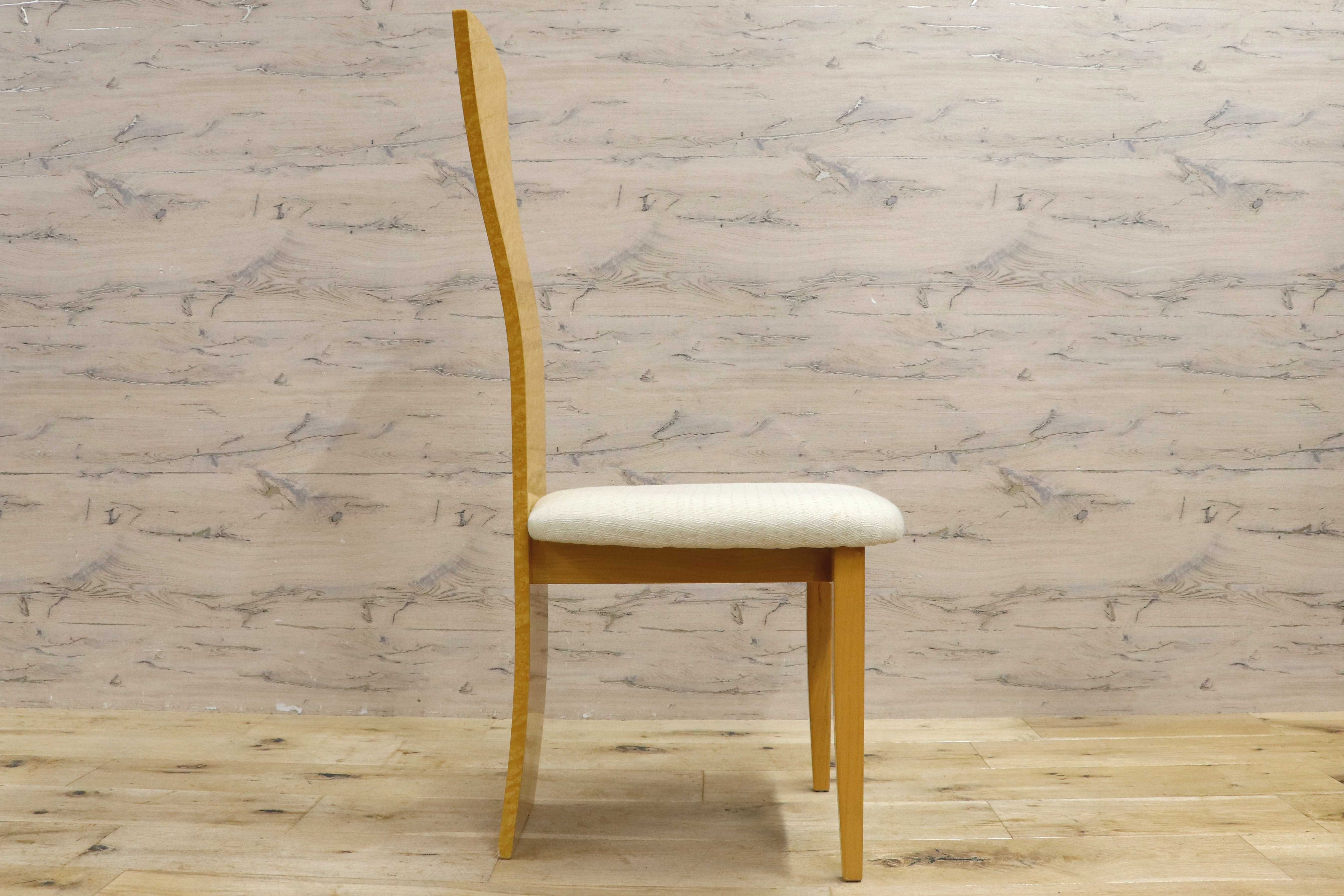 GMIS371A○松創 / MATSUSO バーズアイメープル スプレンダー ダイニングチェア ハイバックチェア モダンデザイン 食卓椅子