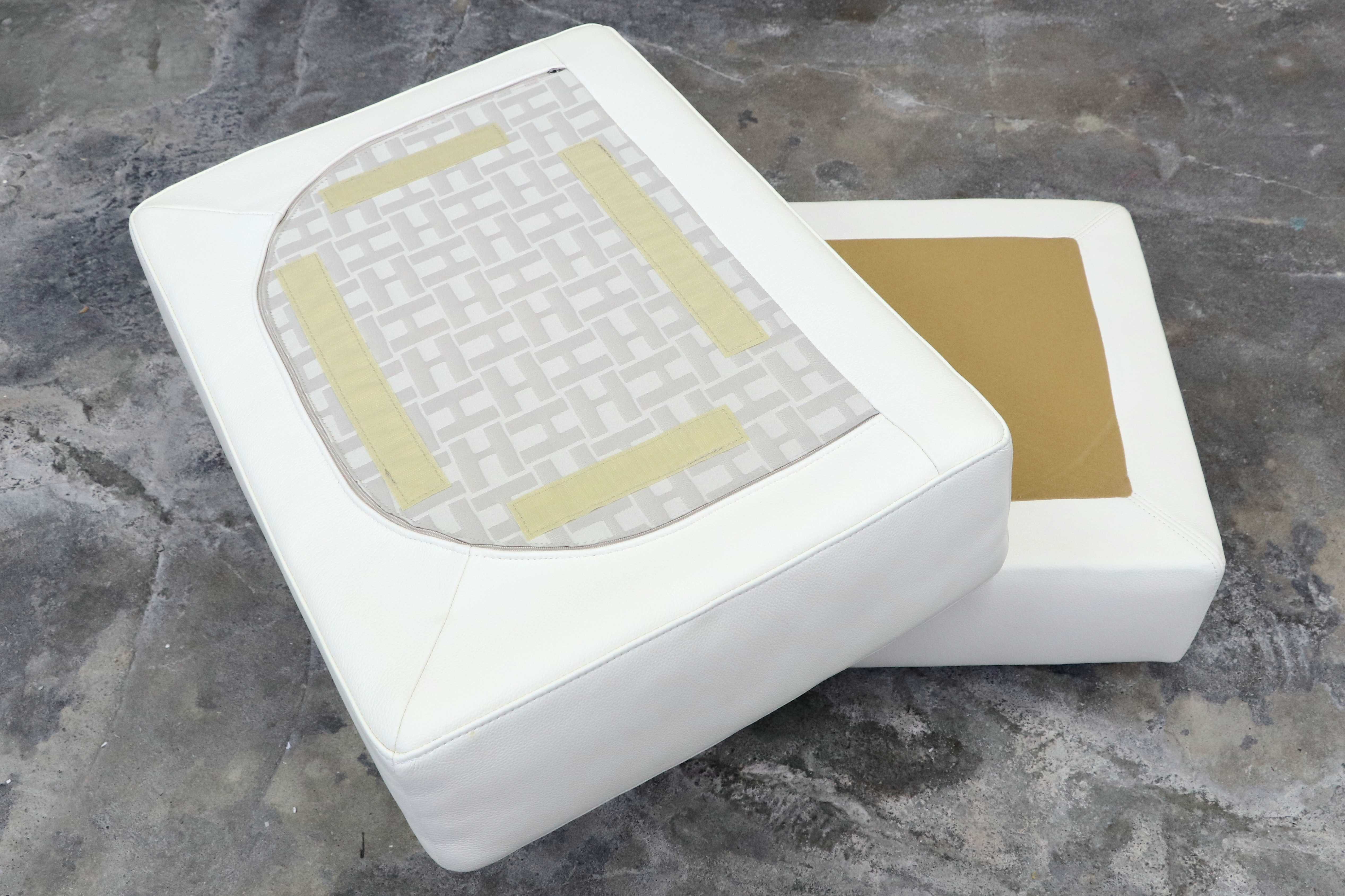 GMIS366C○HUKLA / フクラ REGATO レガト オットマン スツール ソファ 本革 スタイリッシュ モダン 美品