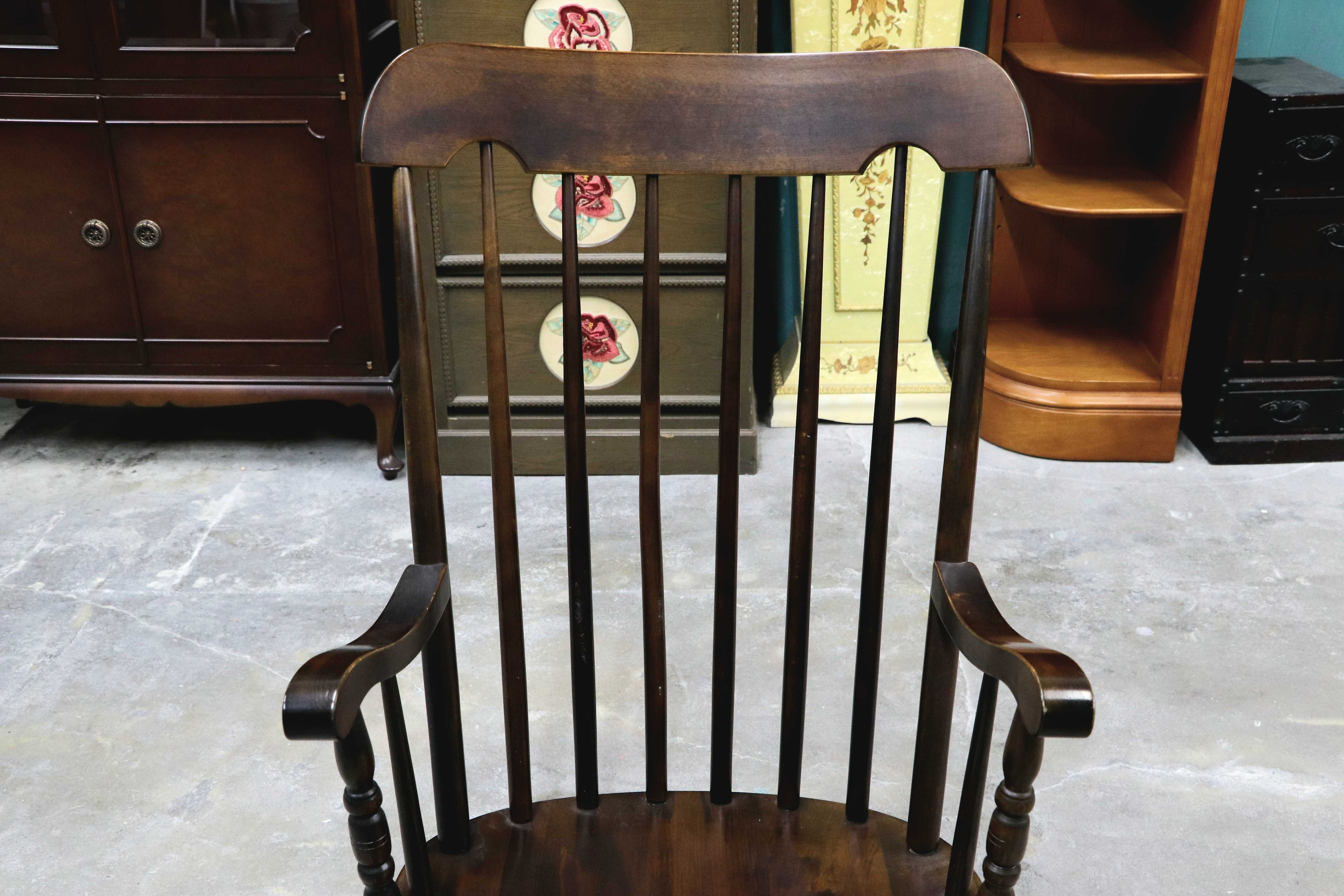 GMIS375○柏木工 / KASHIWA ロッキングチェア 揺り椅子 アームチェア 椅子 レトロ カントリー ノスタルジック アンティーク 飛騨家具