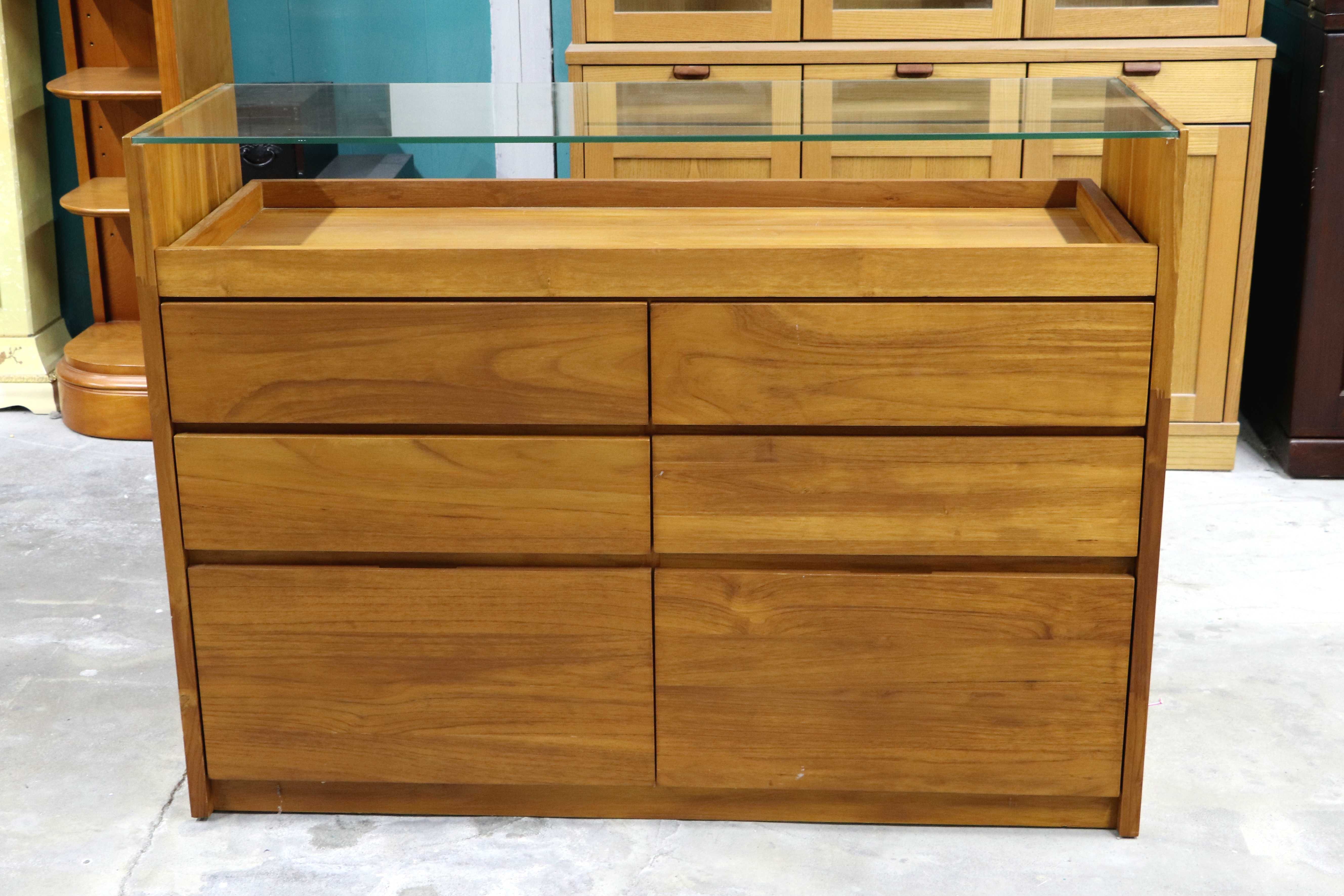 GMIH359○unico / ウニコ BREATH ブレス チーク 無垢材 チェスト コレクションチェスト ローチェスト ショーケース ワイドチェスト