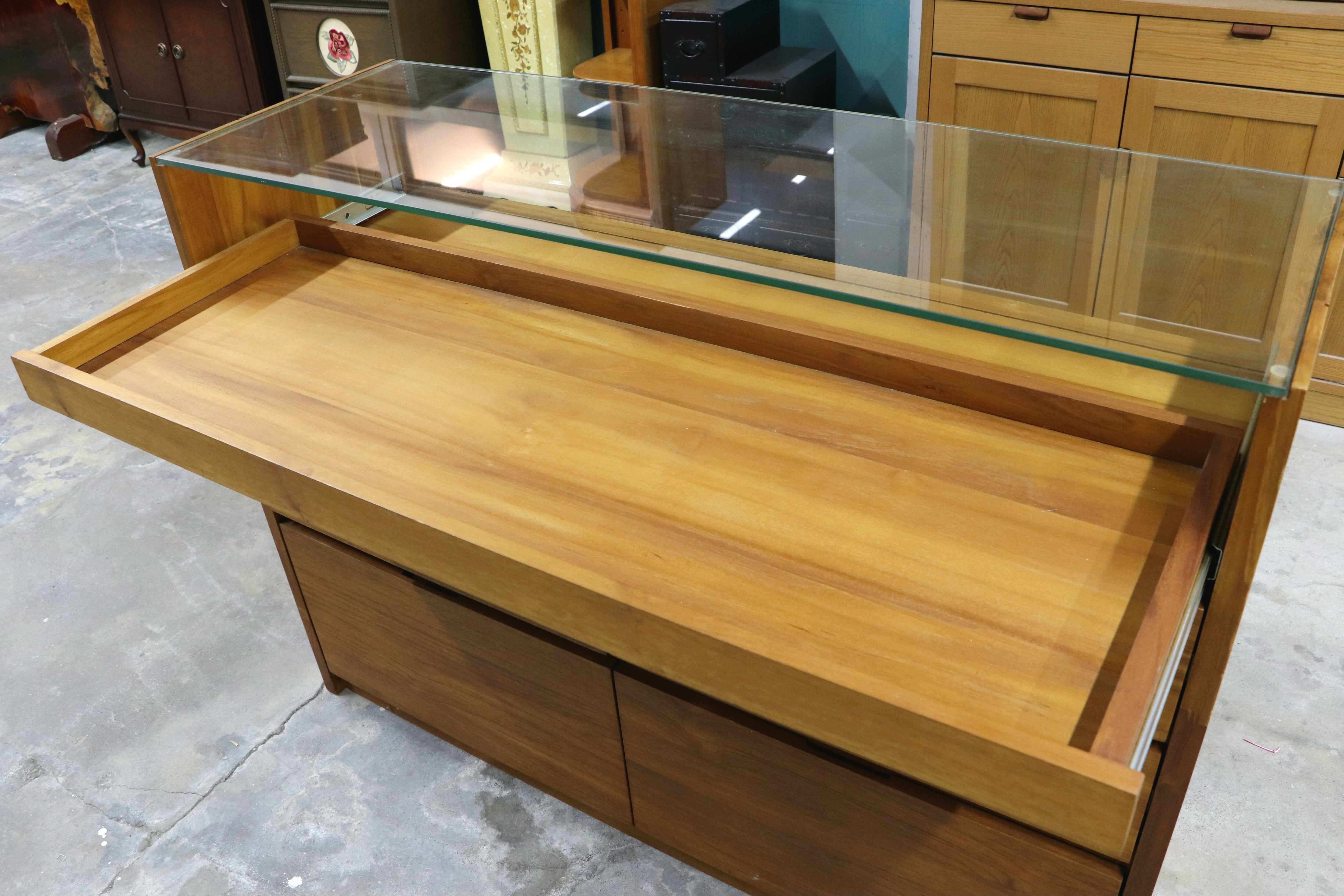 GMIH359○unico / ウニコ BREATH ブレス チーク 無垢材 チェスト コレクションチェスト ローチェスト ショーケース ワイドチェスト