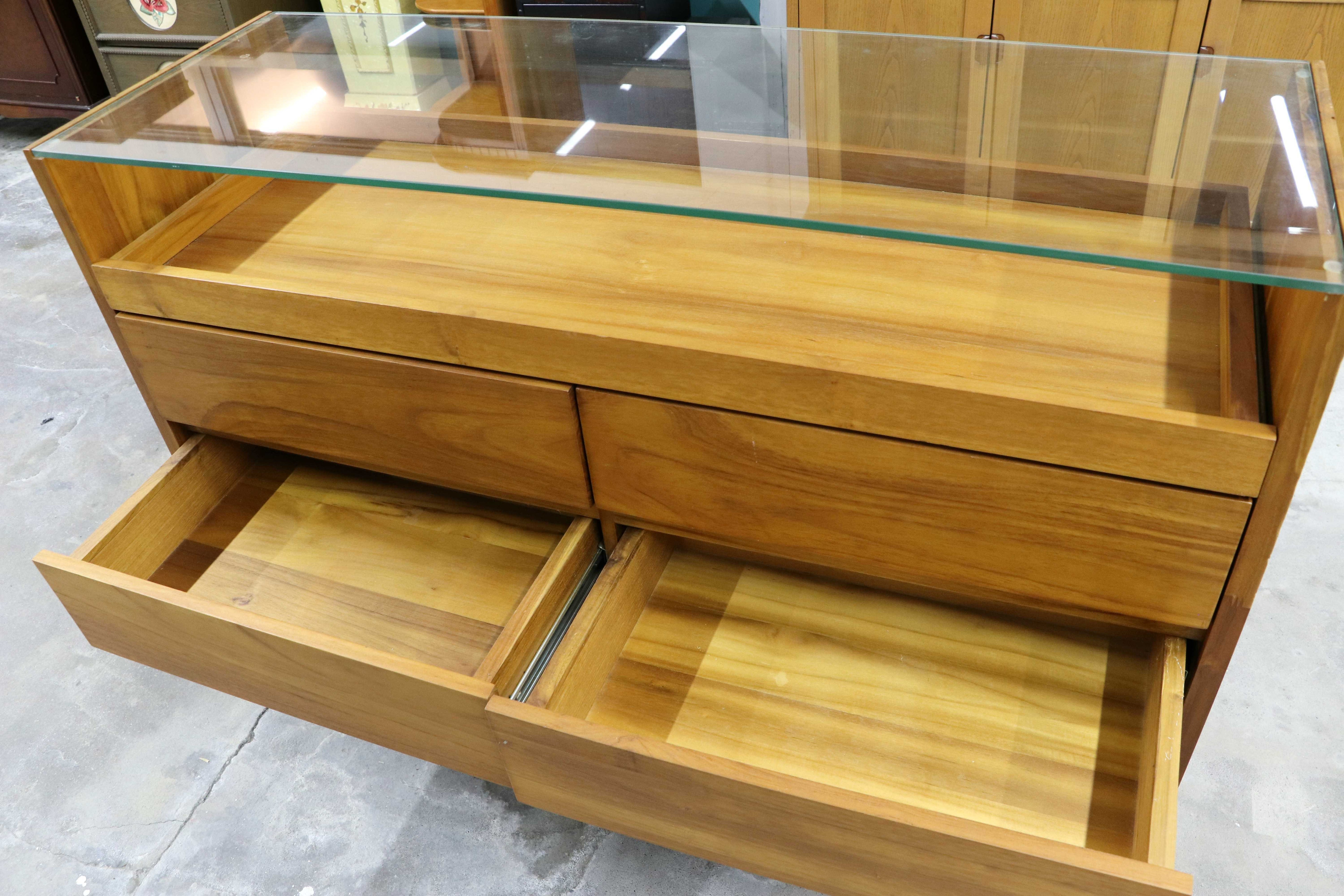 GMIH359○unico / ウニコ BREATH ブレス チーク 無垢材 チェスト コレクションチェスト ローチェスト ショーケース ワイドチェスト