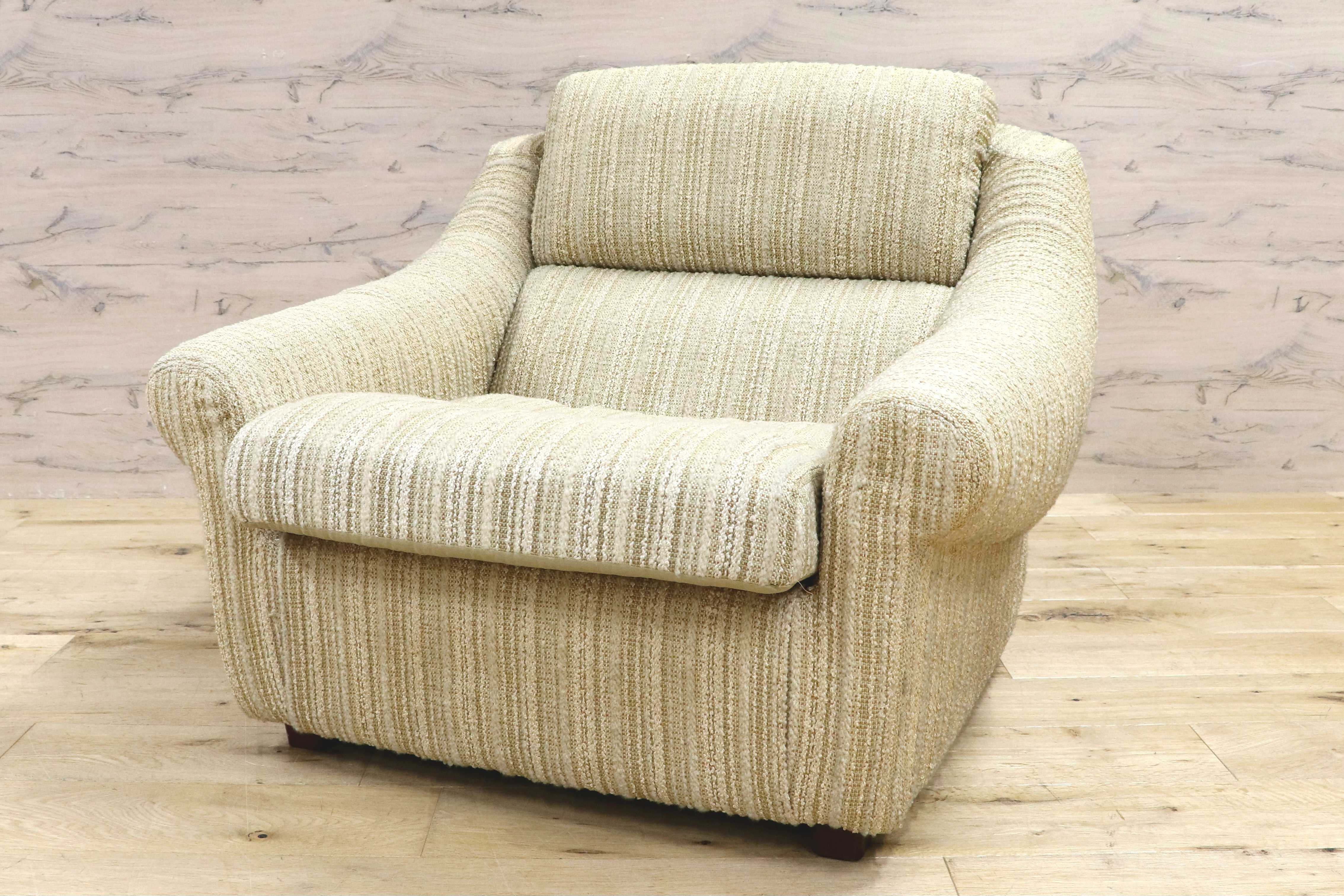 GMIH363C○Overman International スウェーデン製 北欧ヴィンテージ シングルソファ 1人掛けソファ ラウンジチェア 稀少