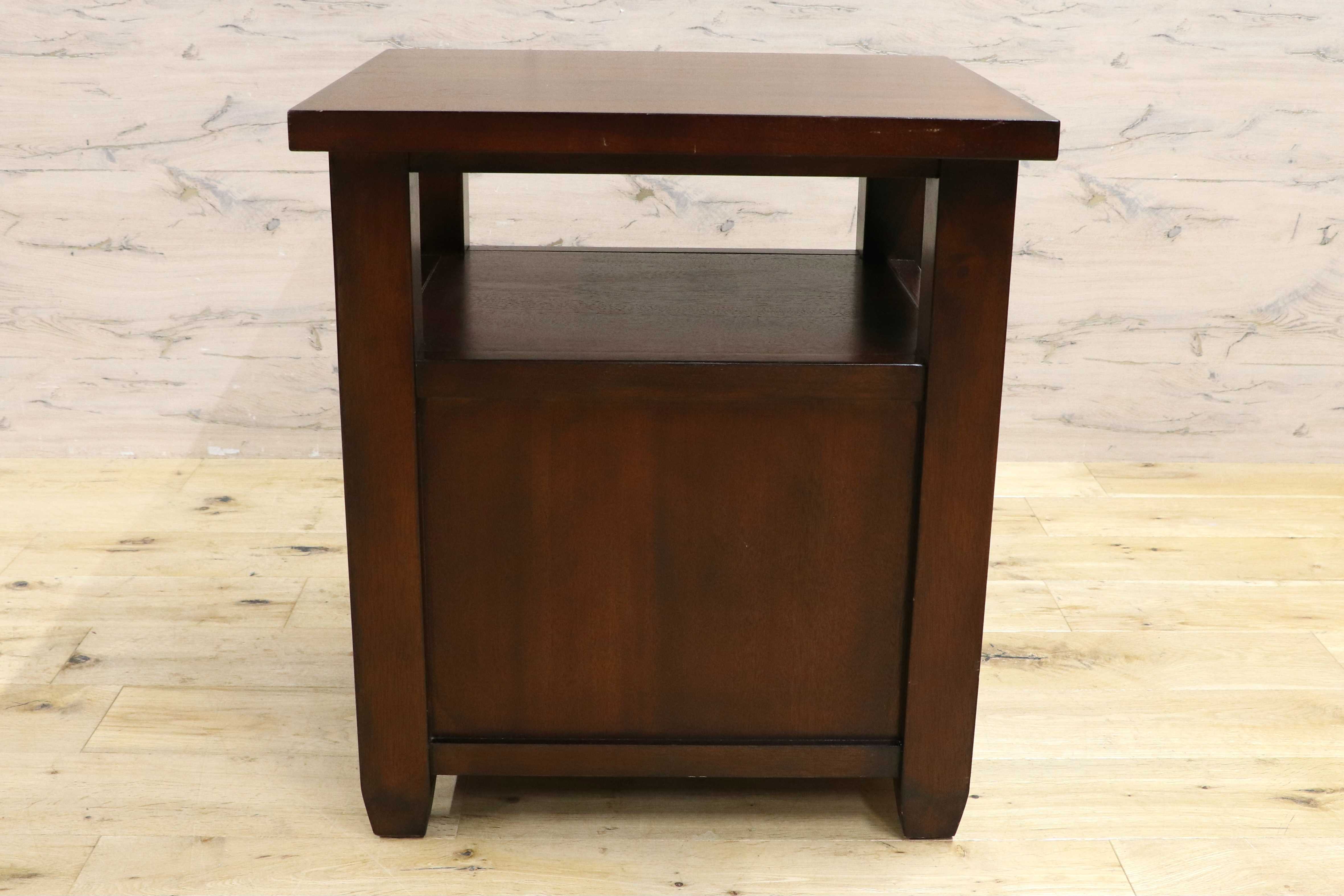 GMIK742○OUTLOOK クラシック 木製 サイドテーブル ナイトテーブル 引き出し ベッドサイド アンティーク