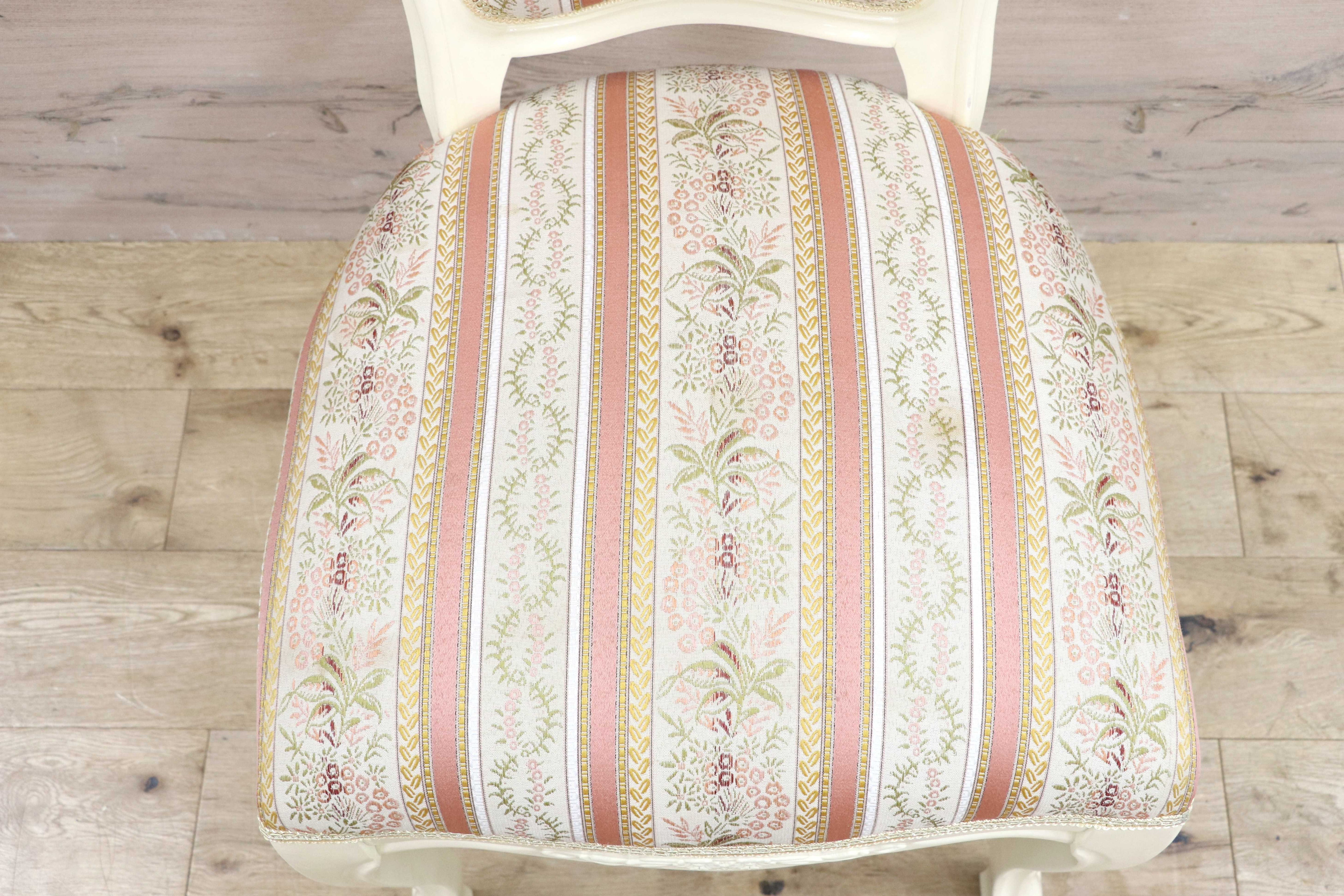 GMIS418K○ダイニングチェア アームレスチェア 椅子 木製 ファブリック ドレッサー 猫脚 ヨーロピアン ロココ アンティーク調