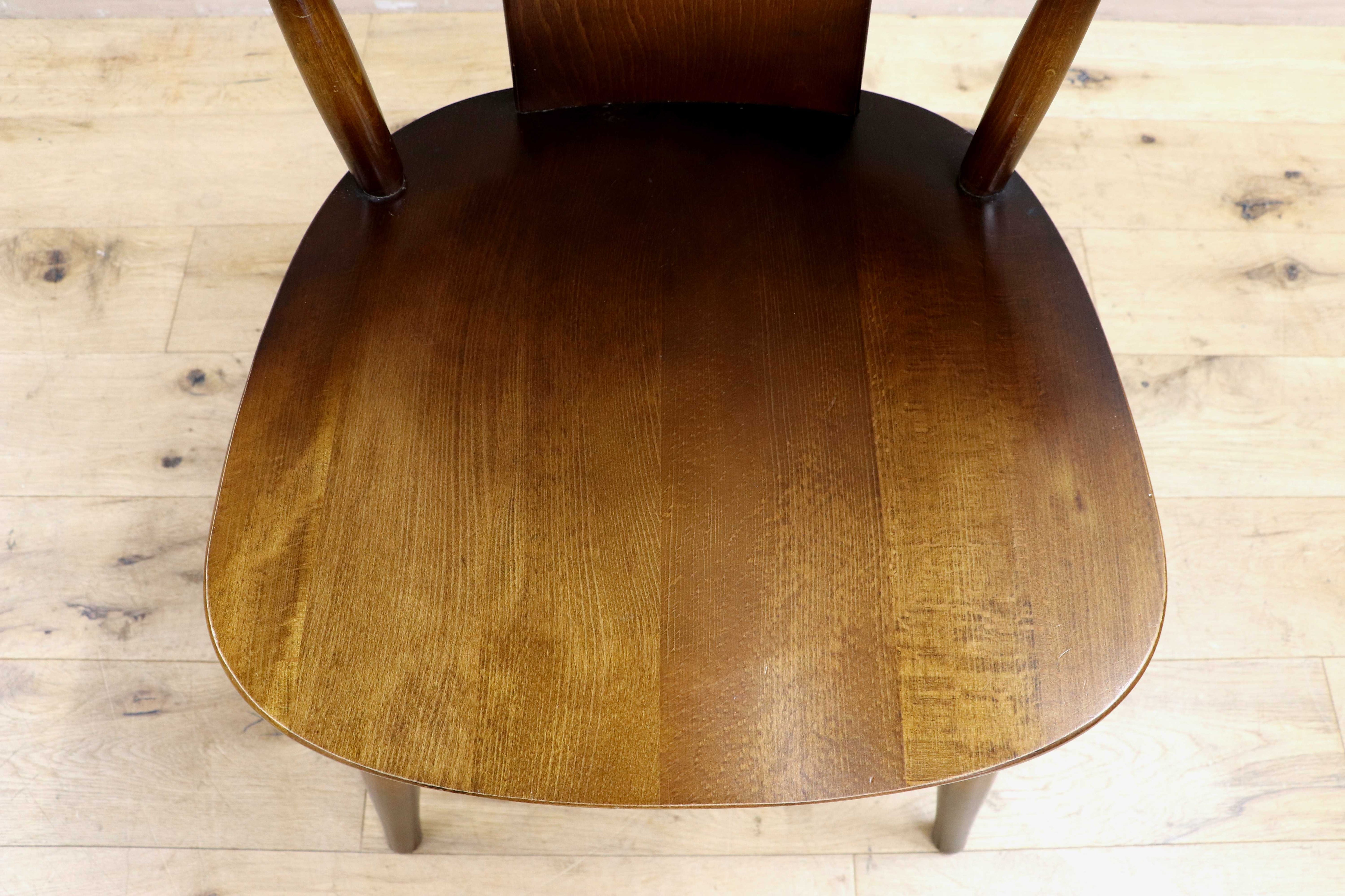 GMIS474○飛騨産業 / HIDA キツツキ アームレスチェア ダイニングチェア 食卓椅子 椅子 木製 カントリー レトロ ヴィンテージ