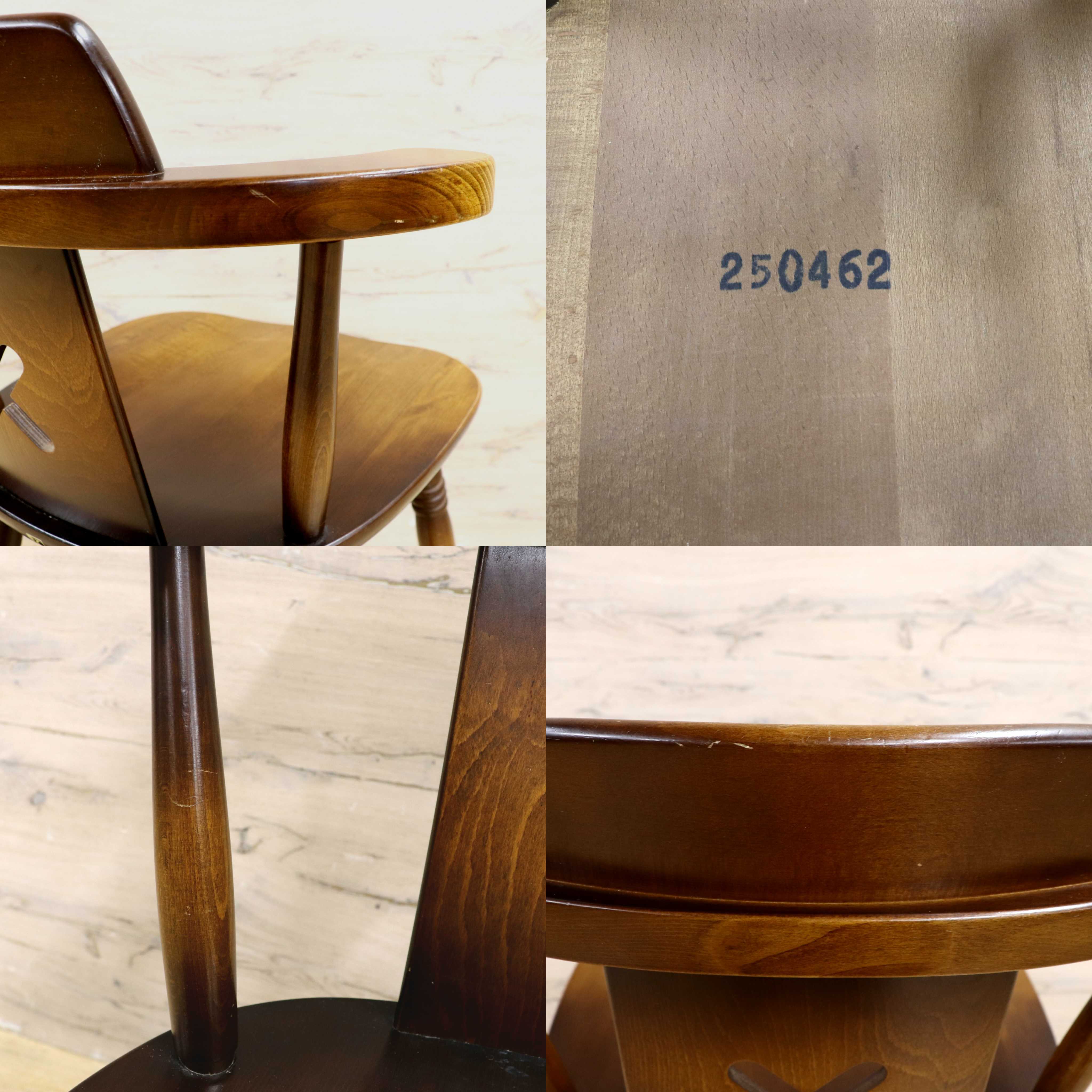 GMIS474○飛騨産業 / HIDA キツツキ アームレスチェア ダイニングチェア 食卓椅子 椅子 木製 カントリー レトロ ヴィンテージ