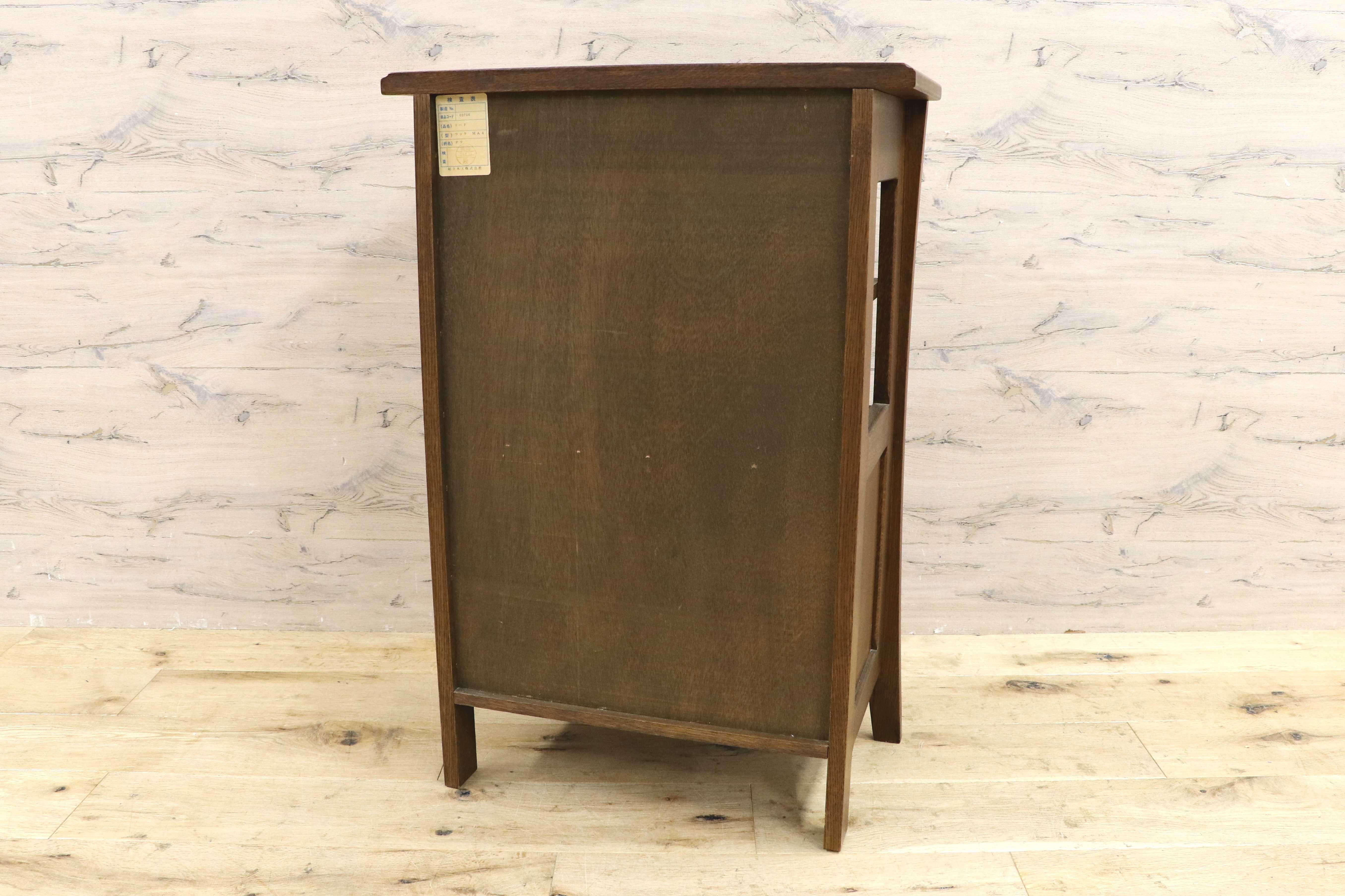 GMIS472○起立木工 / KIRITSU FURNITURE リード 電話台 FAX台 引き出し収納 飾り棚 カントリー ヴィンテージ レトロ 木製家具