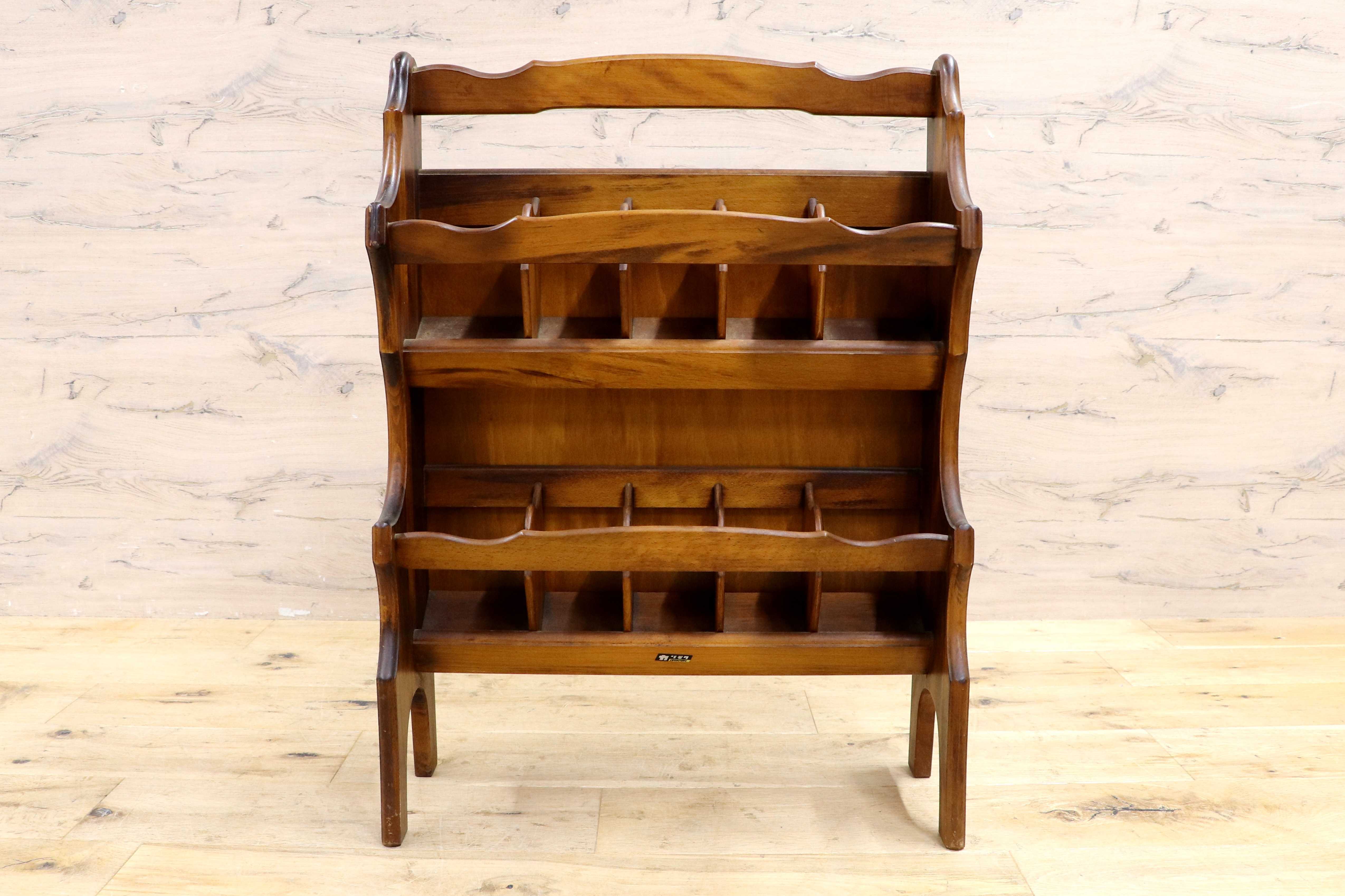 GMIS482○karimoku / カリモク コロニアル スリッパラック スリッパ立て 2段 木製 玄関収納 靴収納 レトロ