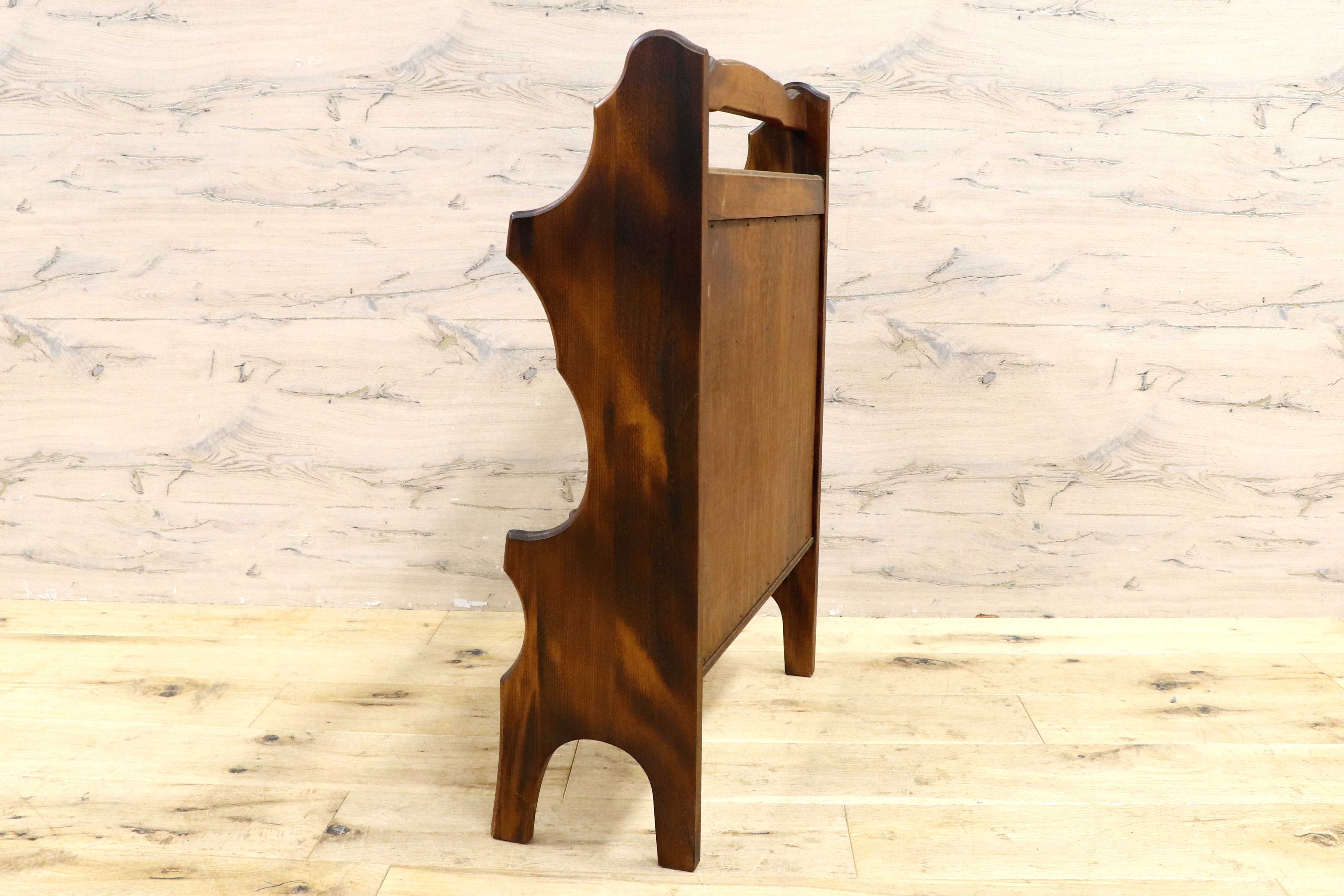 GMIS482○karimoku / カリモク コロニアル スリッパラック スリッパ立て 2段 木製 玄関収納 靴収納 レトロ