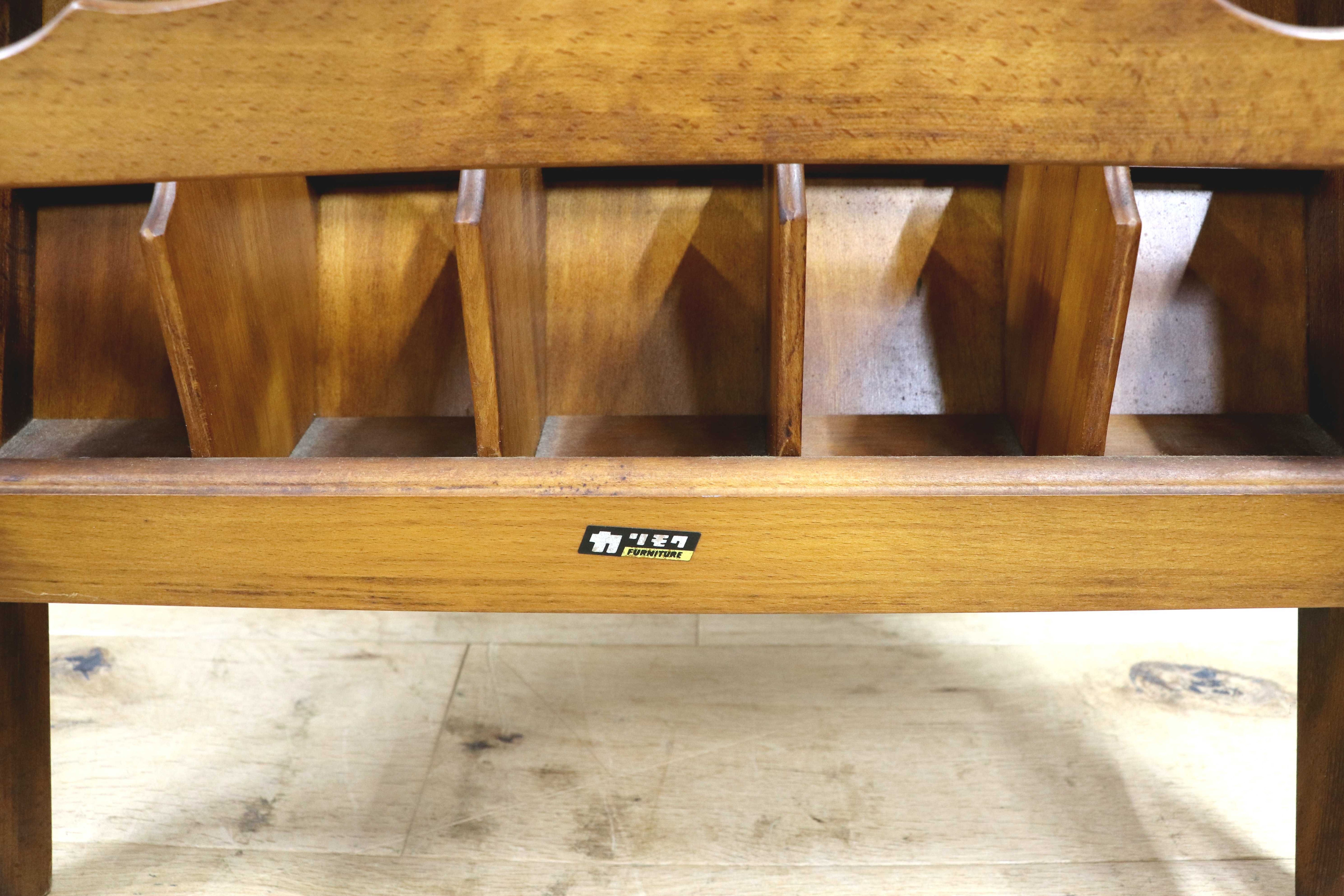 GMIS482○karimoku / カリモク コロニアル スリッパラック スリッパ立て 2段 木製 玄関収納 靴収納 レトロ