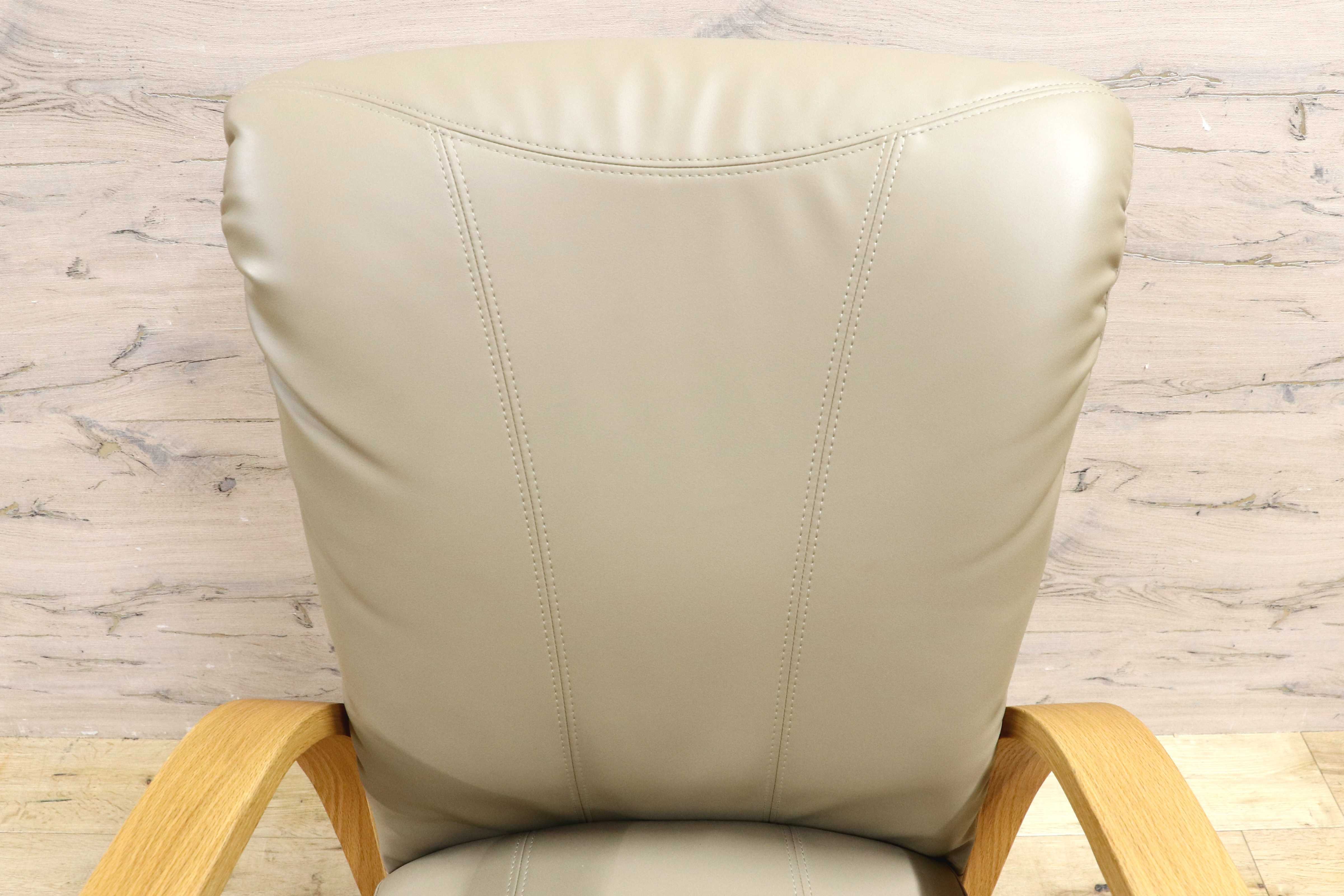 GMIS483B○NAGANO INTERIOR / ナガノインテリア 回転椅子 回転チェア キャスター チェア ダイニングチェア 合皮 北欧スタイル ナチュラル