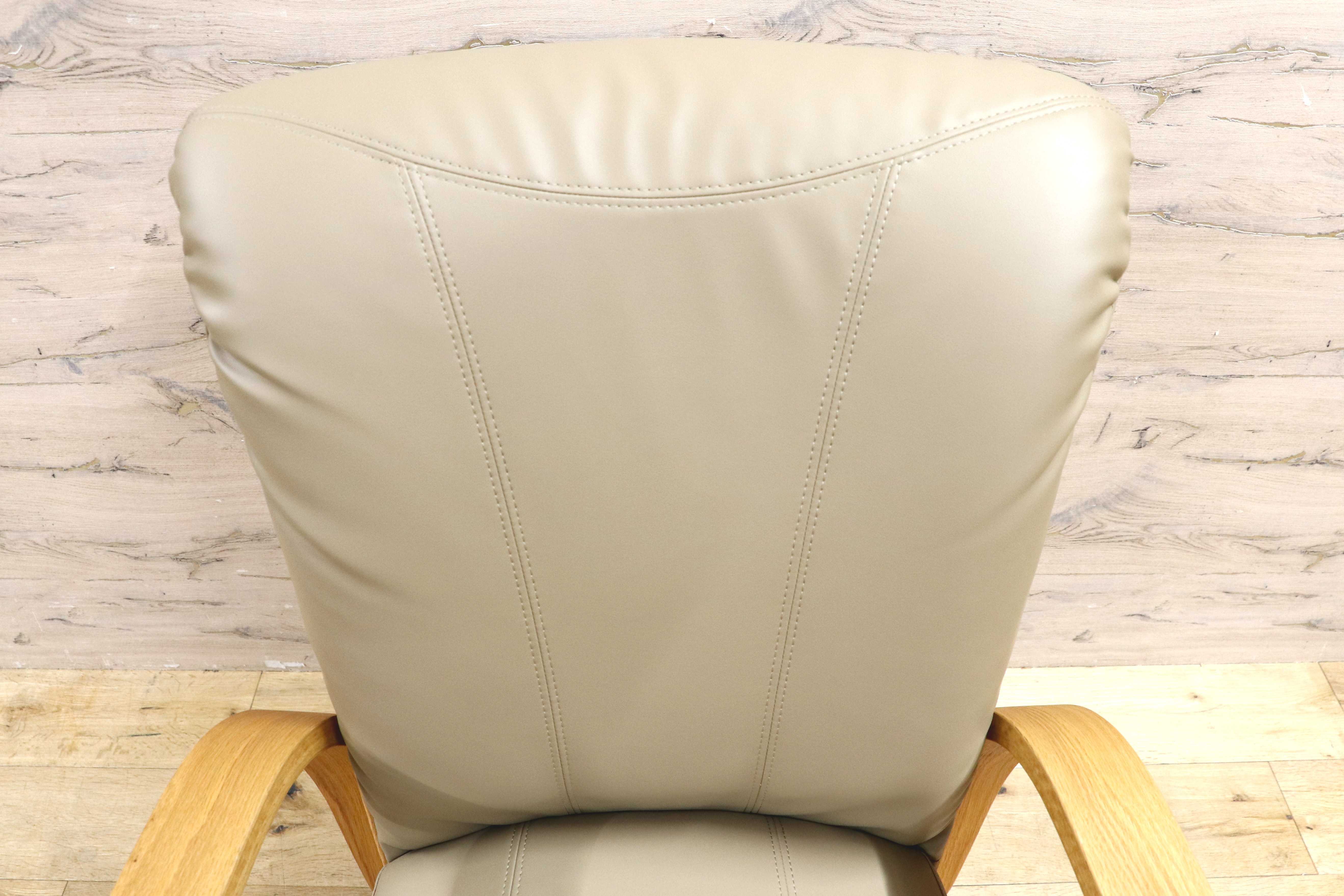 GMIS483C○NAGANO INTERIOR / ナガノインテリア 回転椅子 回転チェア キャスター チェア ダイニングチェア 合皮 北欧スタイル ナチュラル