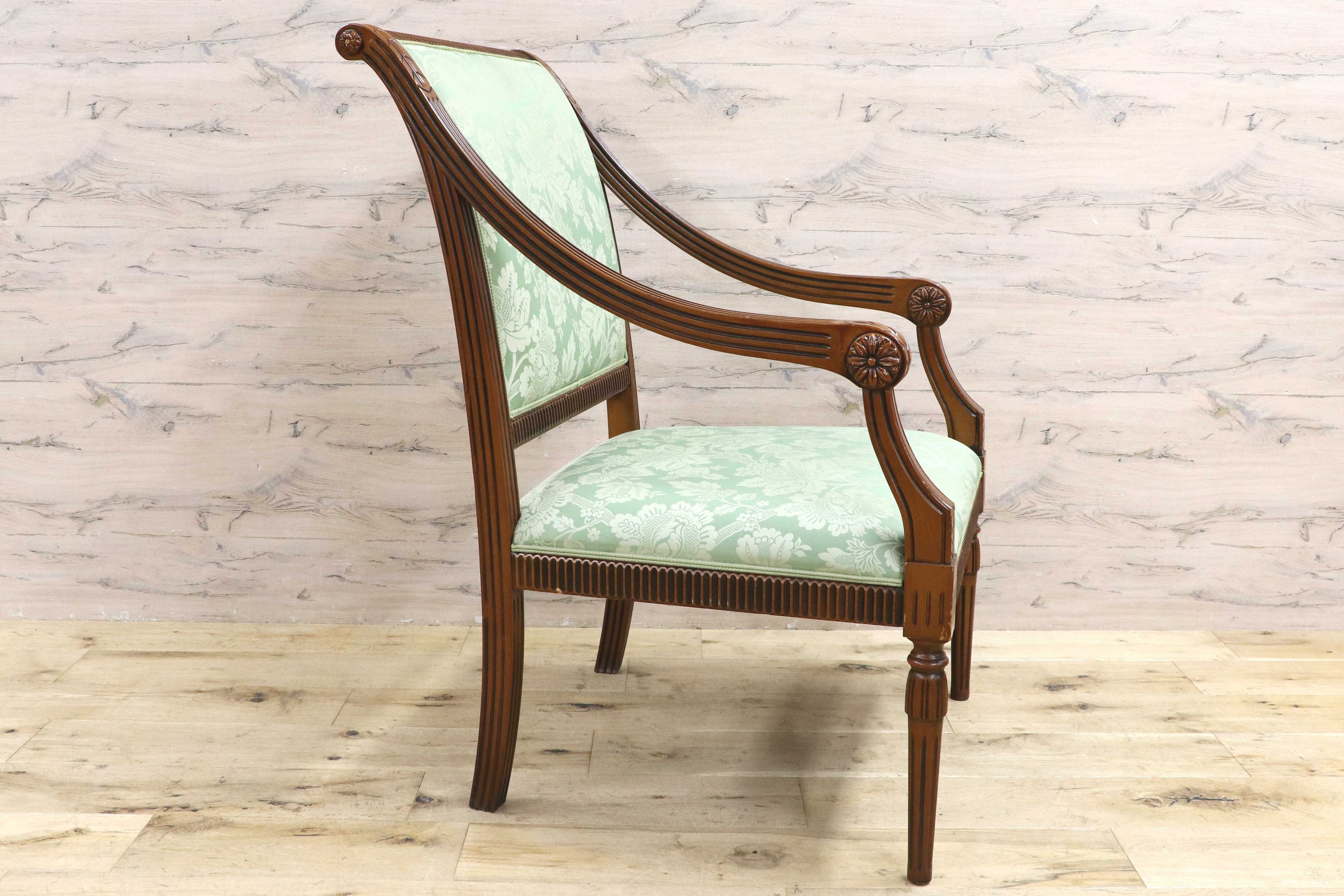 GMIH391A○Bakokko / バコッコ イタリア製 ダイニングチェア シングルソファ アームチェア クラシック エレガント イタリア家具 高級家具