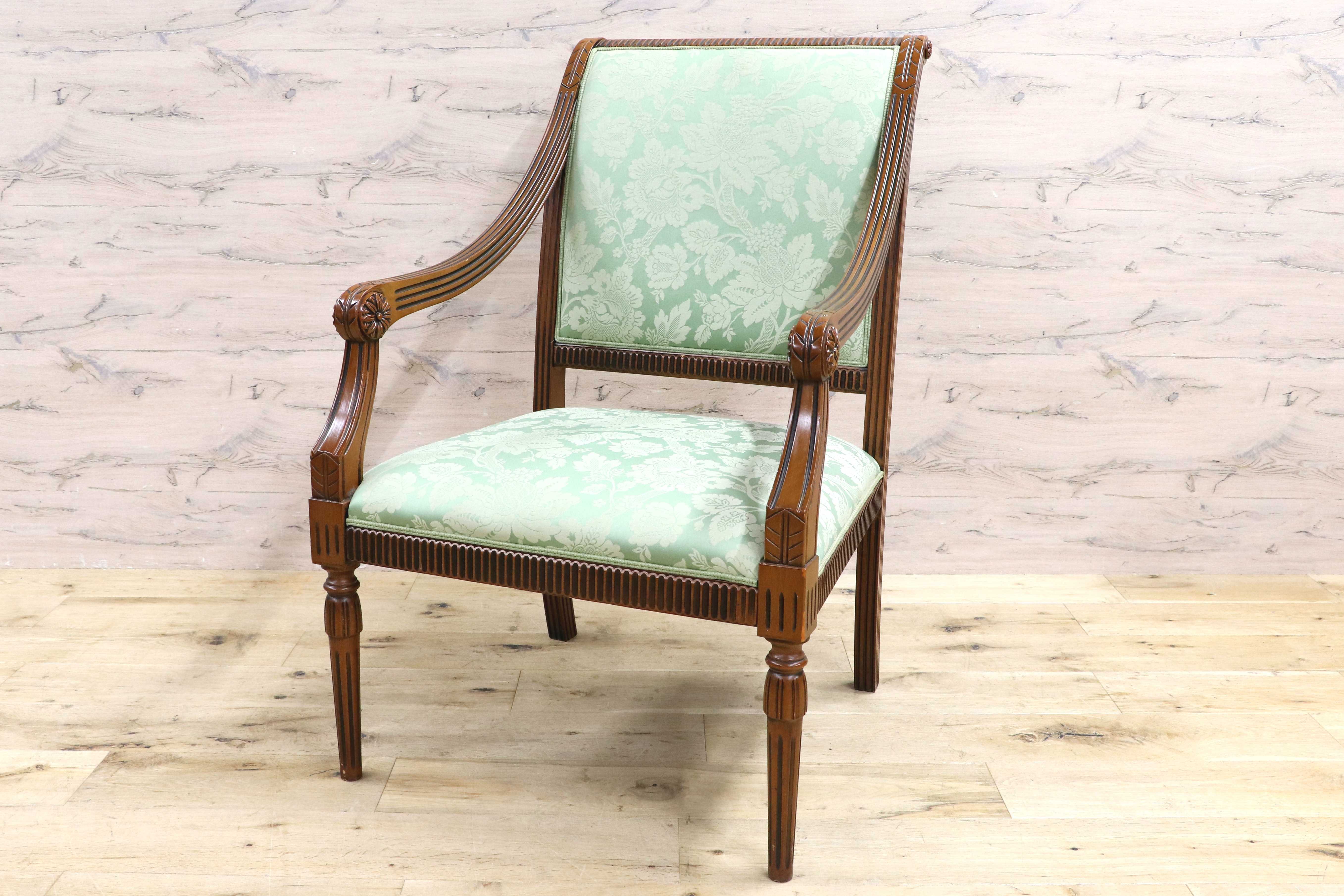 GMIH391A○Bakokko / バコッコ イタリア製 ダイニングチェア シングルソファ アームチェア クラシック エレガント イタリア家具 高級家具