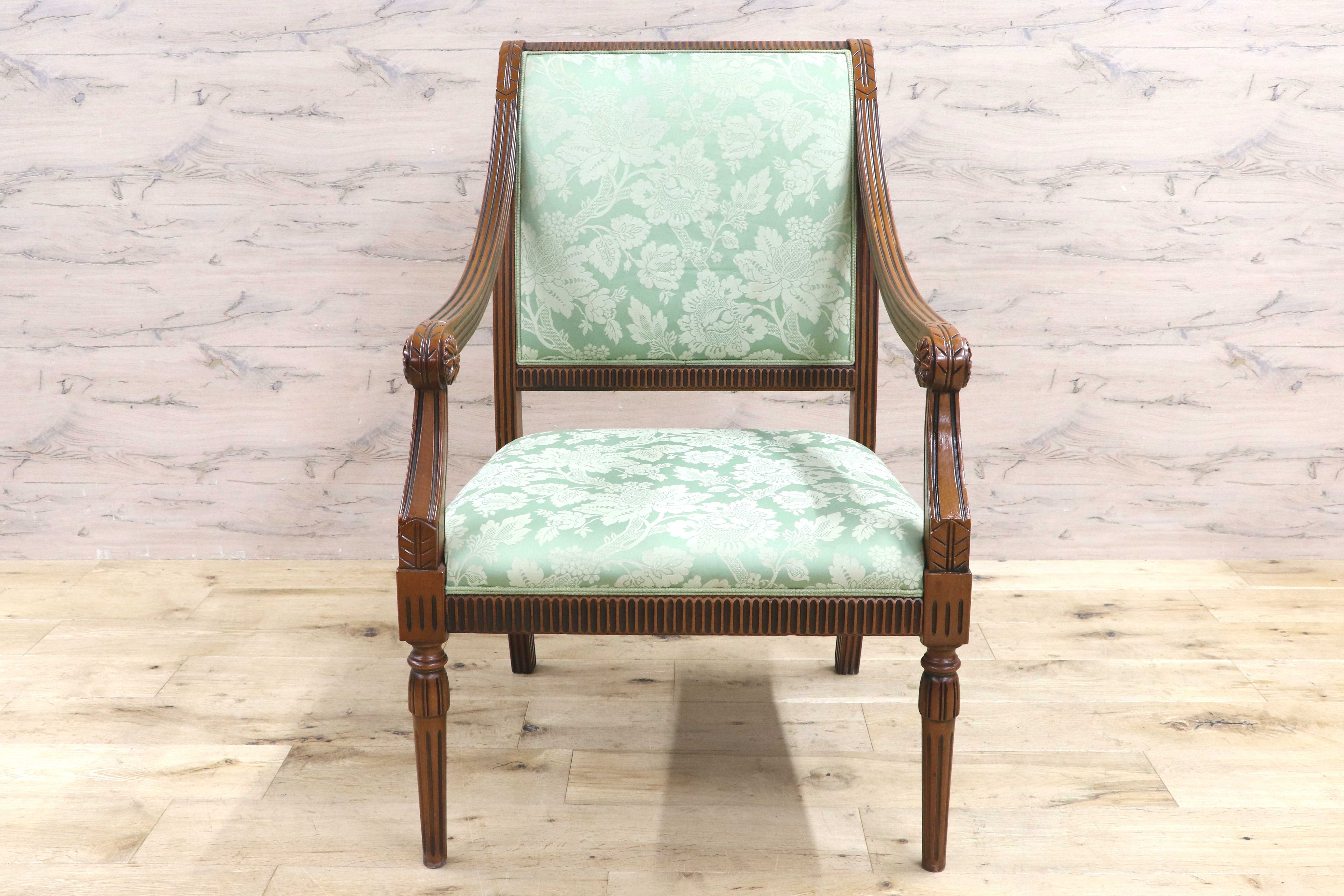 GMIH391B○Bakokko / バコッコ イタリア製 ダイニングチェア シングルソファ アームチェア クラシック エレガント イタリア家具 高級家具