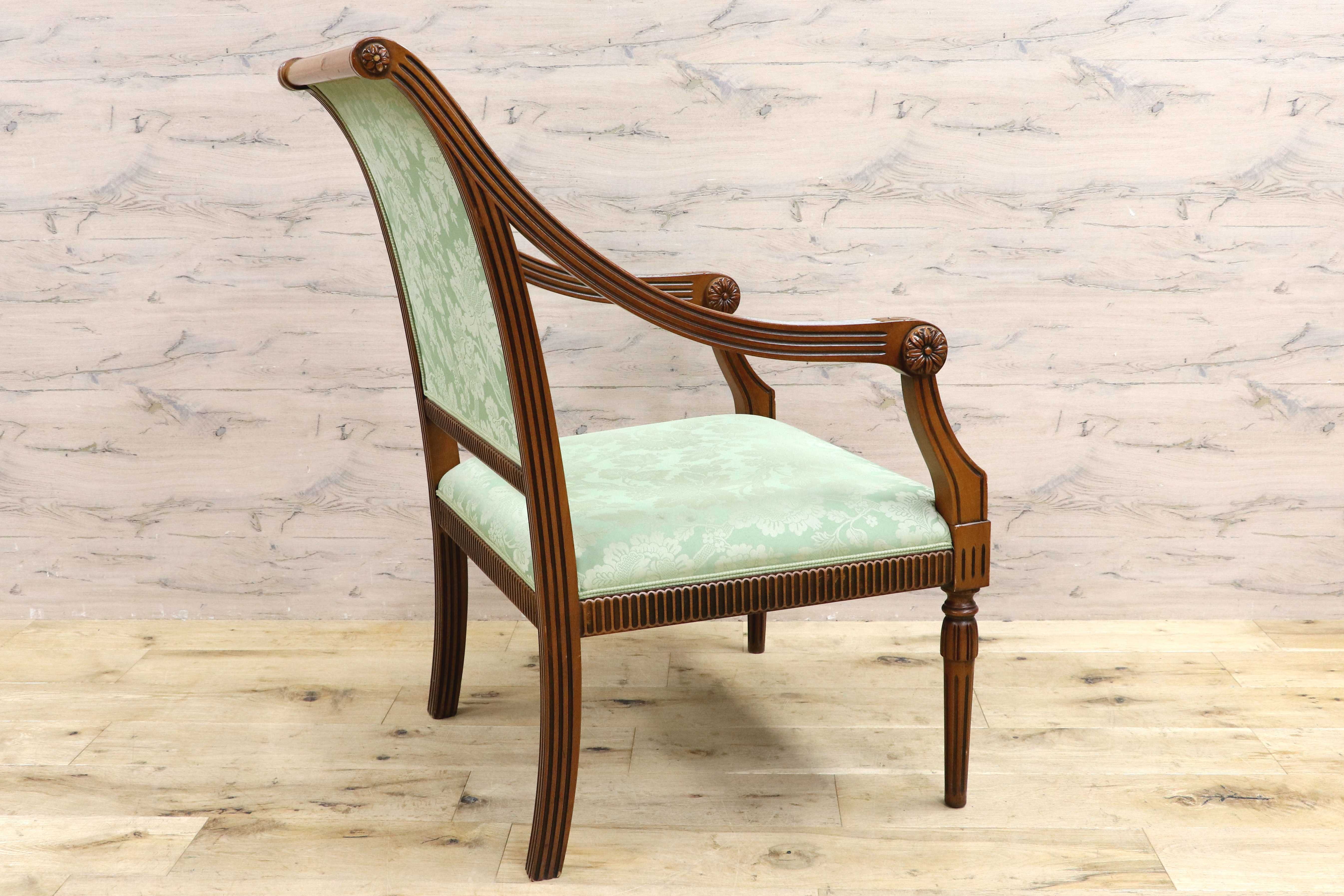 GMIH391B○Bakokko / バコッコ イタリア製 ダイニングチェア シングルソファ アームチェア クラシック エレガント イタリア家具 高級家具