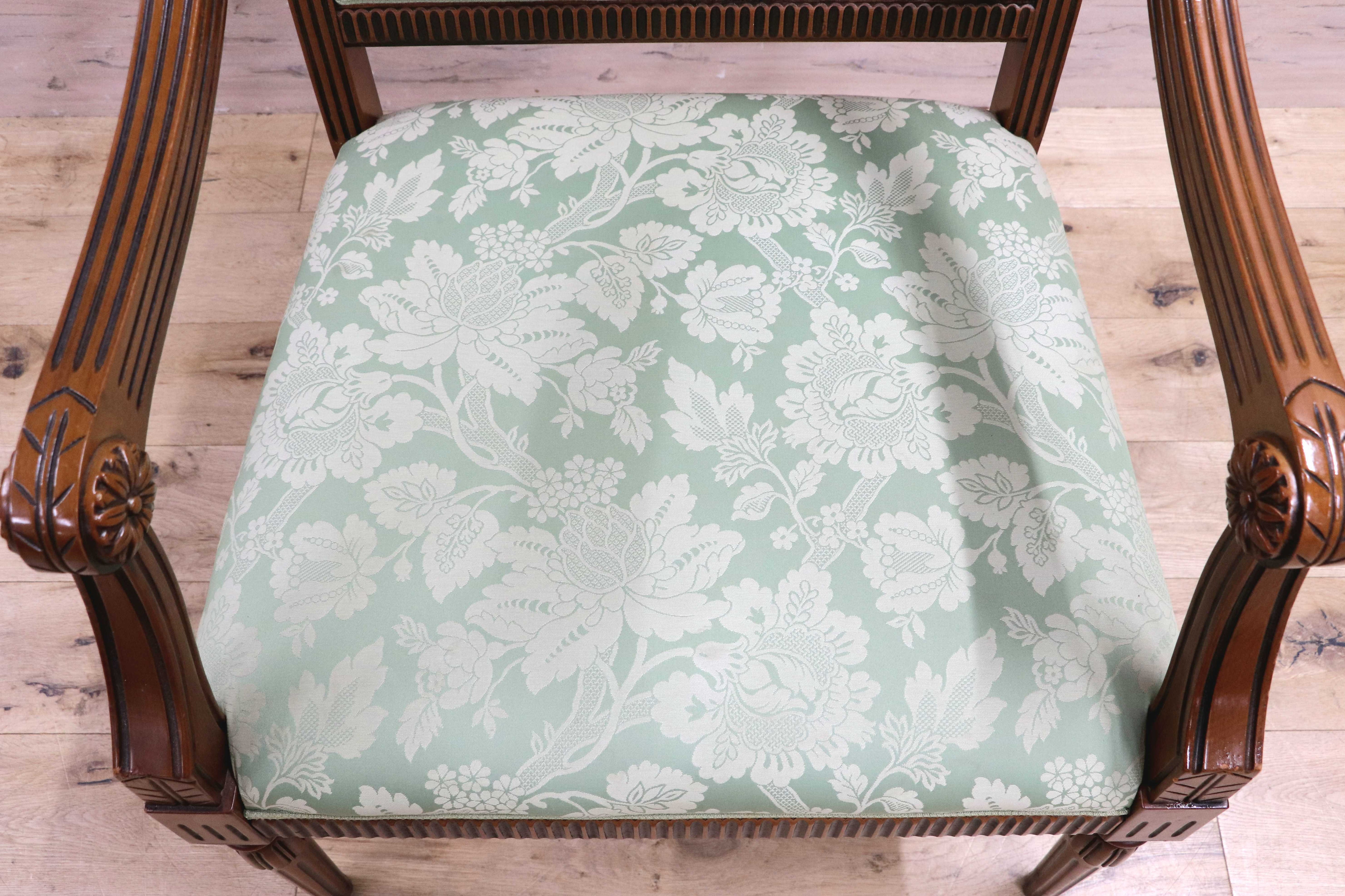 GMIH391B○Bakokko / バコッコ イタリア製 ダイニングチェア シングルソファ アームチェア クラシック エレガント イタリア家具 高級家具