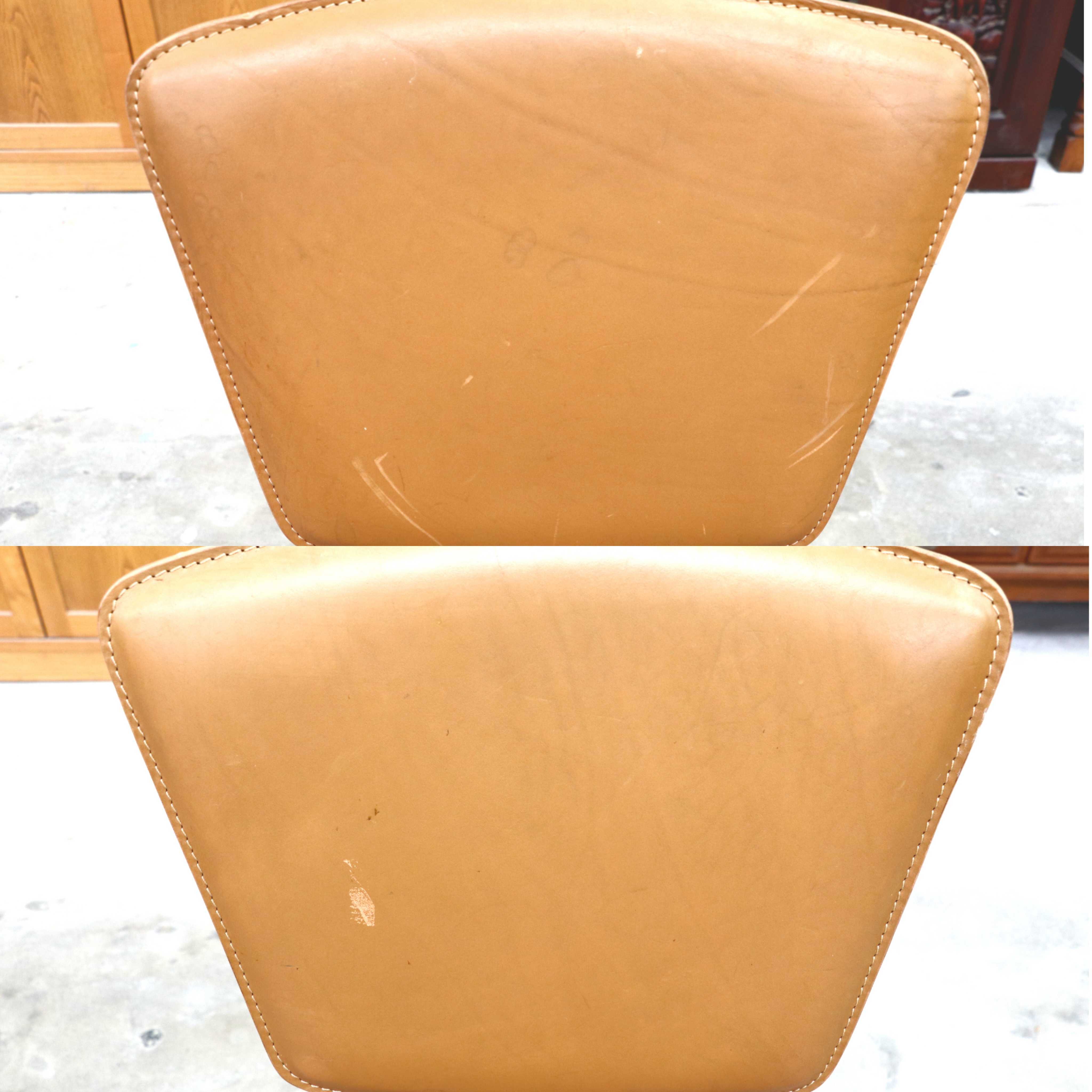 GMIK807A○fasem / ファセム イタリア ビンテージ レザー チェア 革張り 牛革 デザイナーズ ダイニングチェア S-39 CHAIR TABACCO アクタス