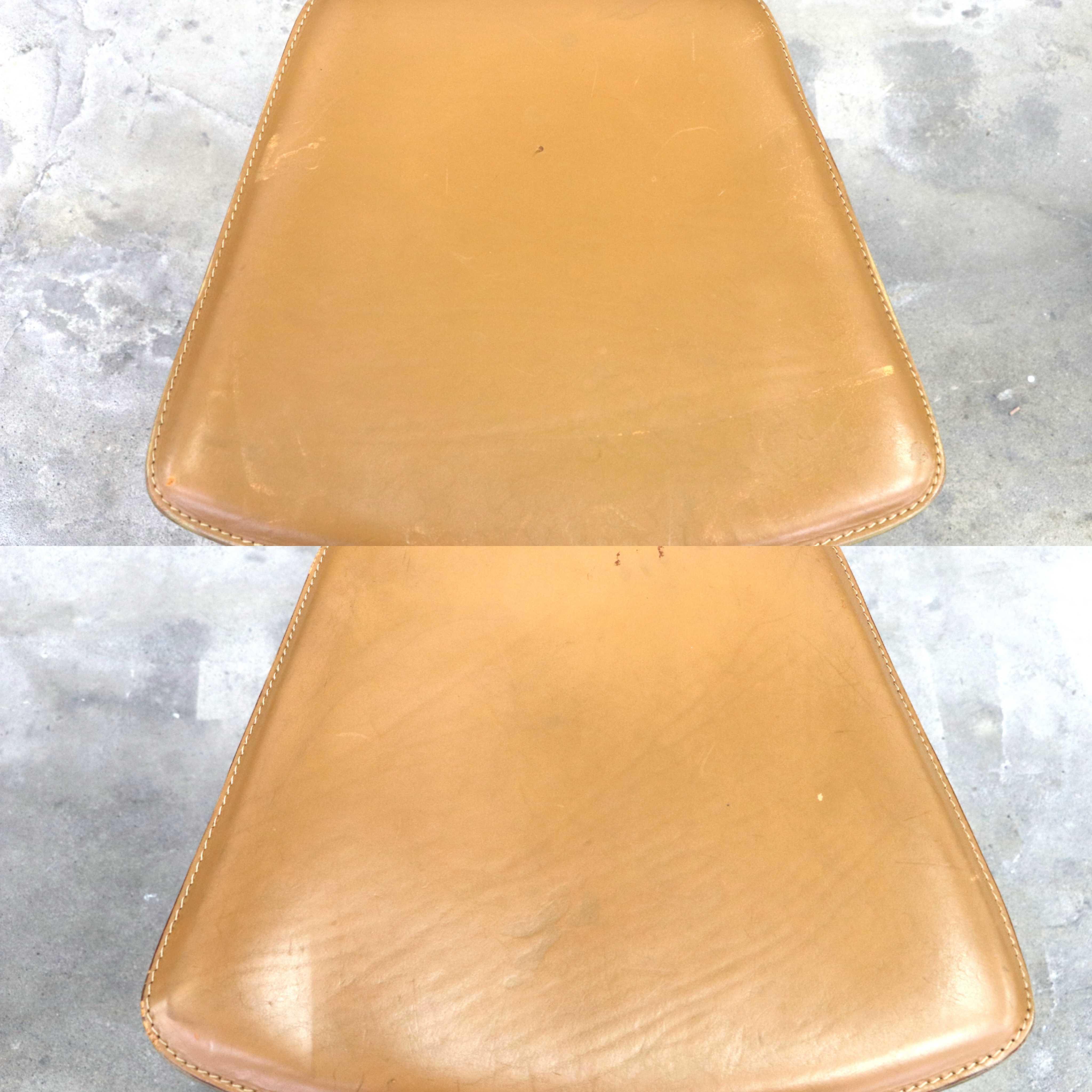 GMIK807B○fasem / ファセム イタリア ビンテージ レザー チェア 革張り 牛革 デザイナーズ ダイニングチェア S-39 CHAIR TABACCO アクタス