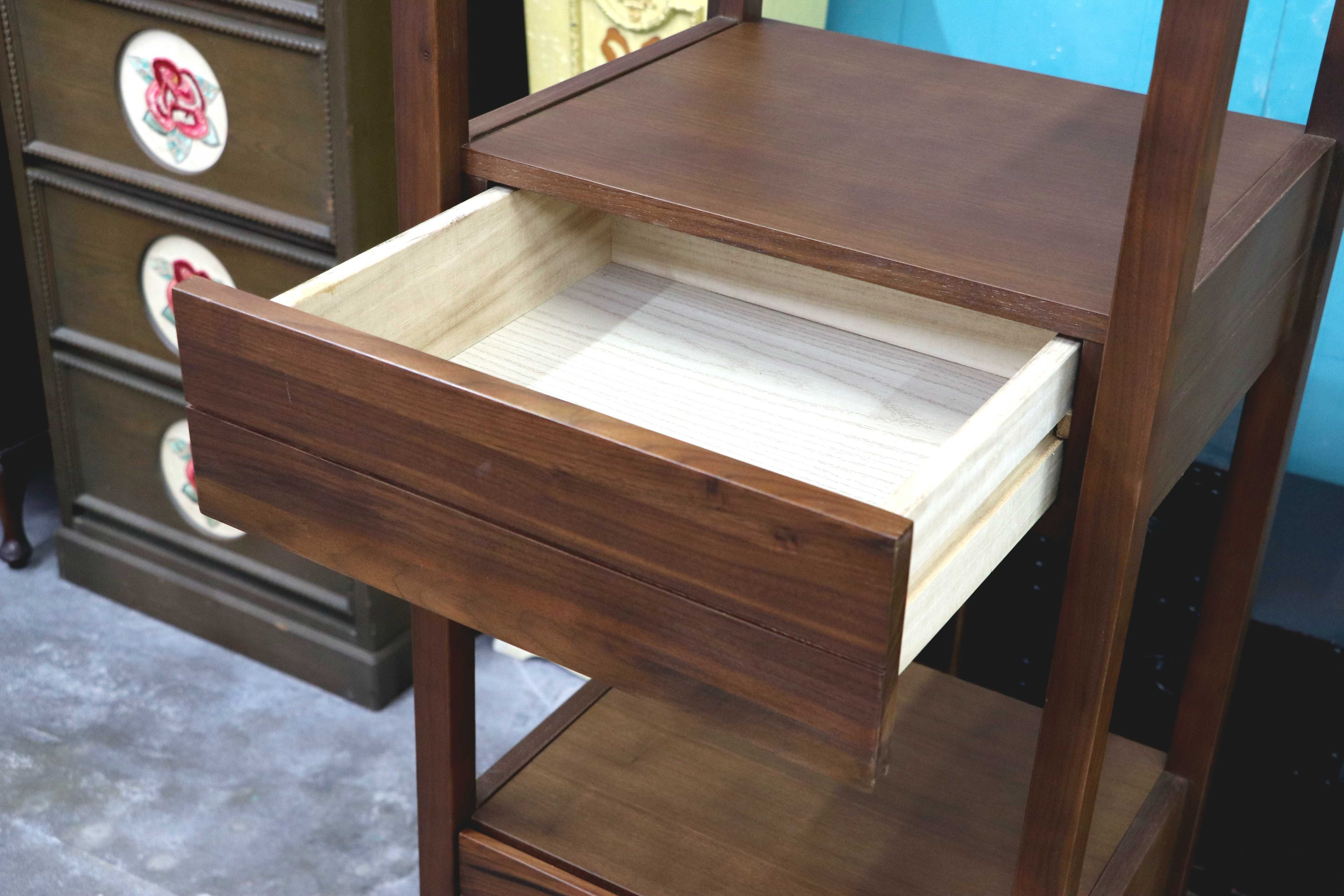 GMIK802○ウォールナット 飾り棚 縦長キャビネット ロングキャビネット 木製 キャビネット コーナーラック 多用途棚 ディスプレイラック